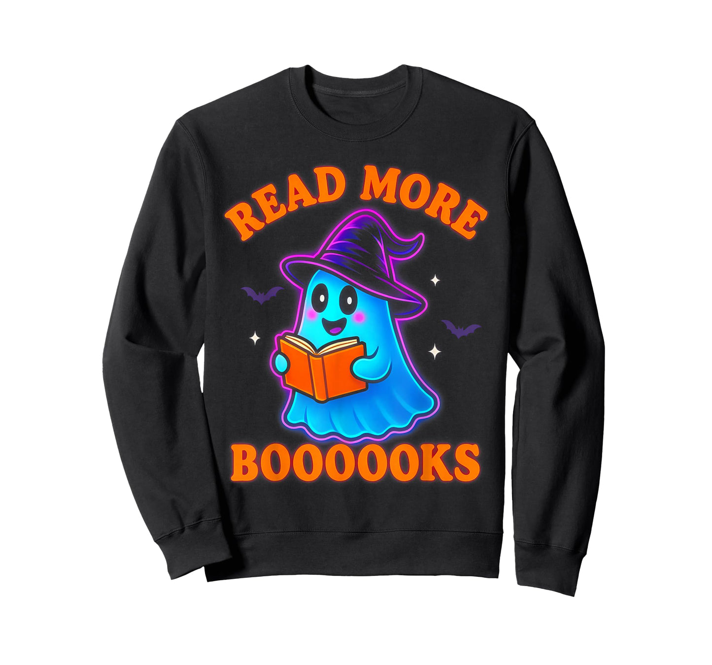 Read More Books Halloween Book Cute Ghost Reading Teaching T-Shirt