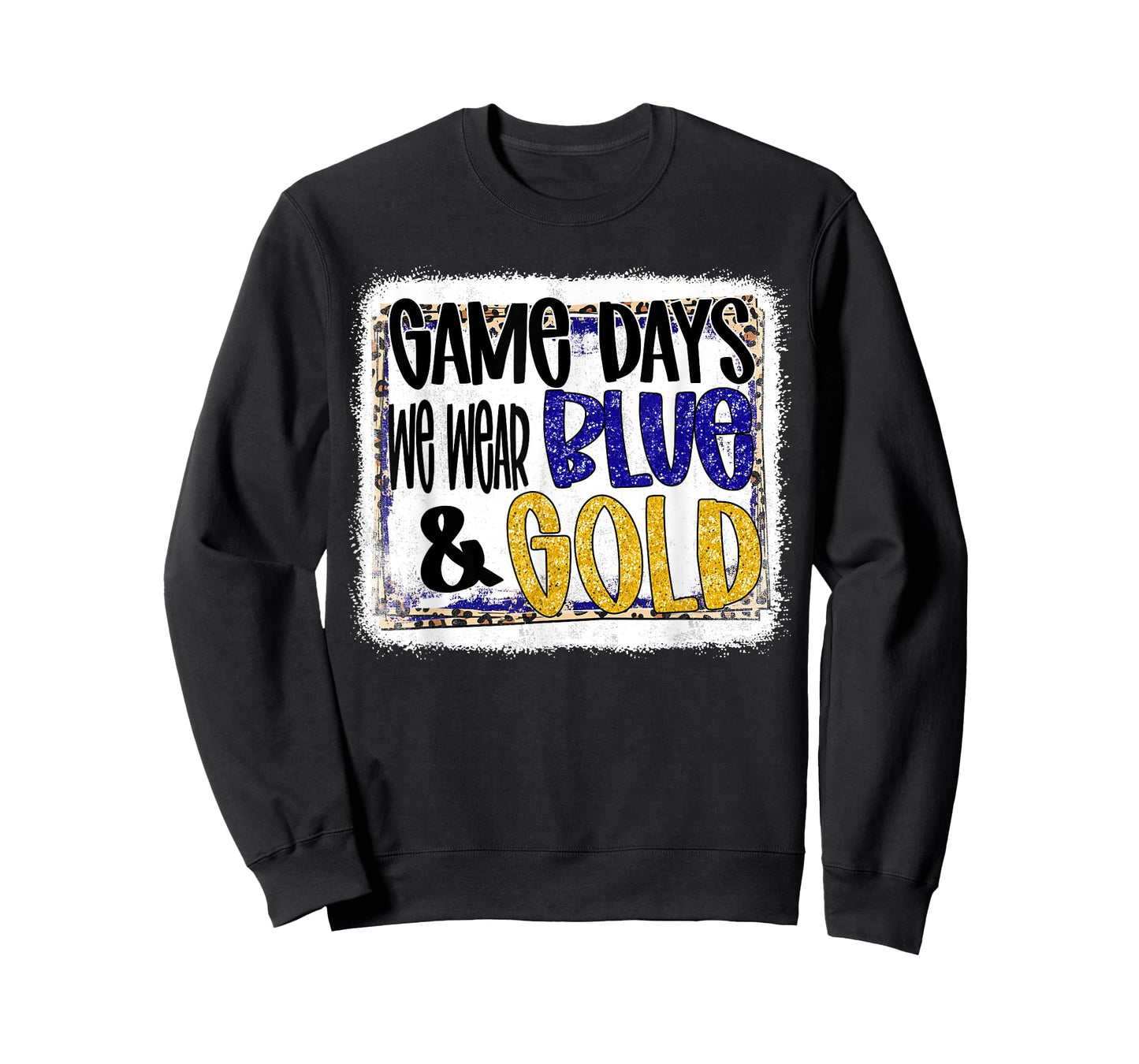 On Gameday Football We Wear Blue And Gold School Spirit T-Shirt