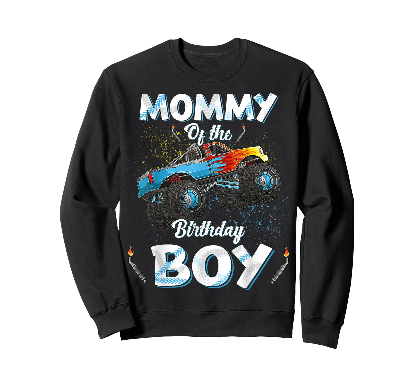 Mommy Of The Birthday Boy Monster Truck Bday Women Mom Mama T-Shirt