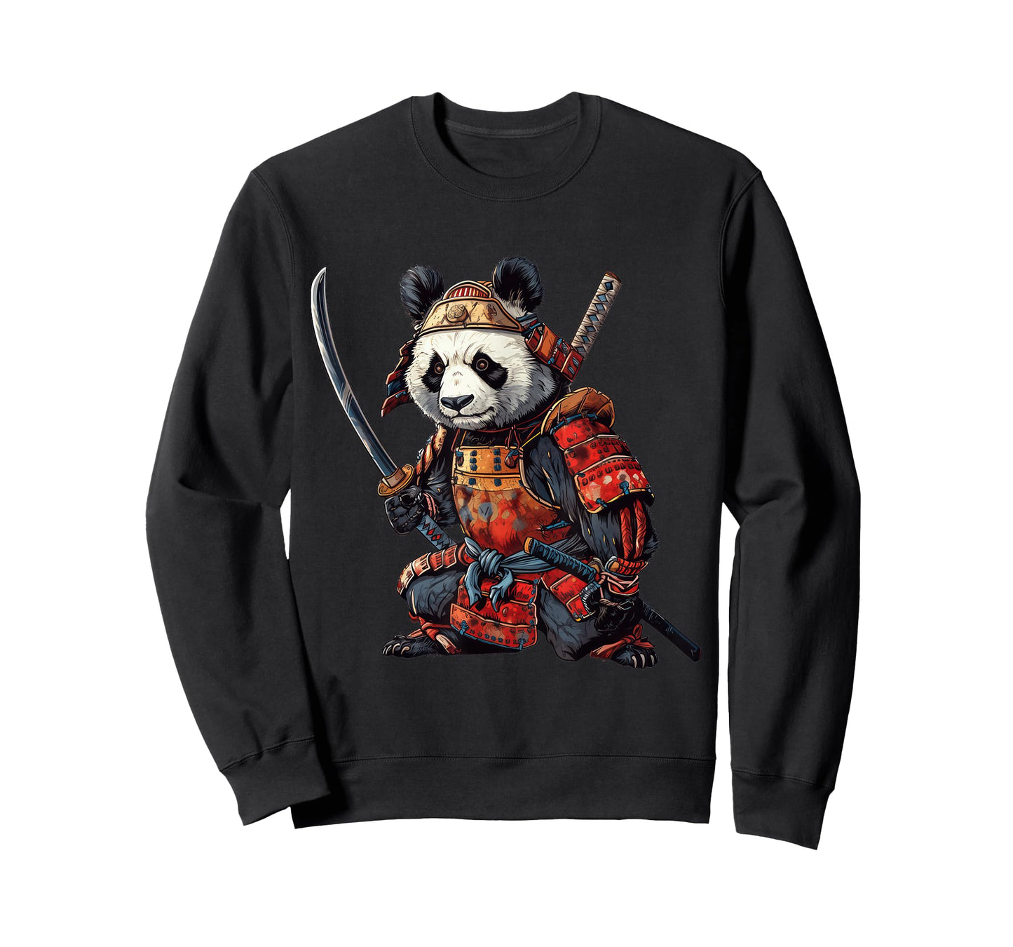 Anime Panda Samurai Ninja T-Shirt