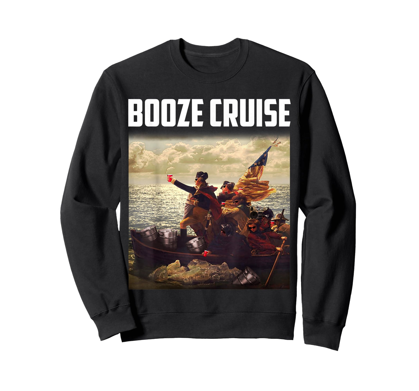 Political Party Booze Cruise Shades & Red Cups T-Shirt