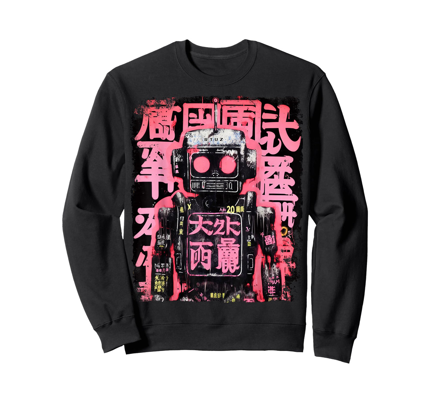 Hip Hop Y2K Vintage Hipster Edgy Urban Streetwear Robot T-Shirt