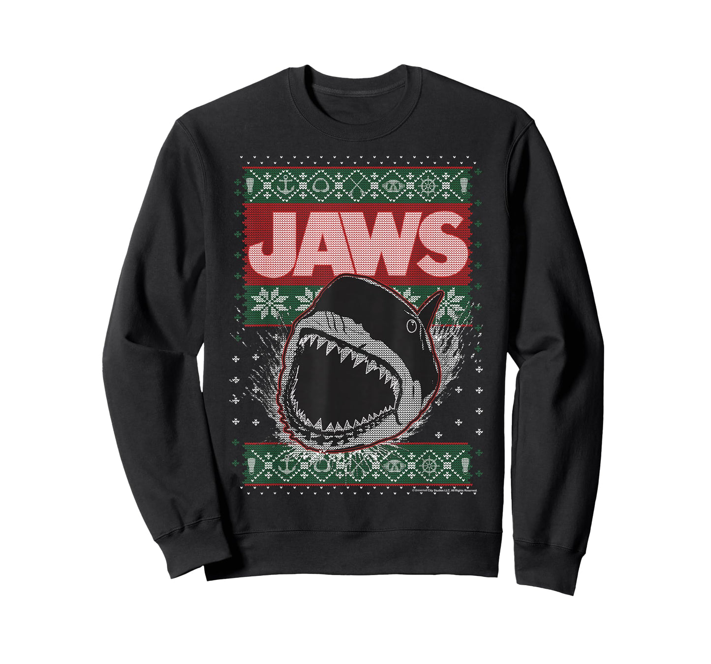 Jaws Christmas Ugly Sweater T-Shirt