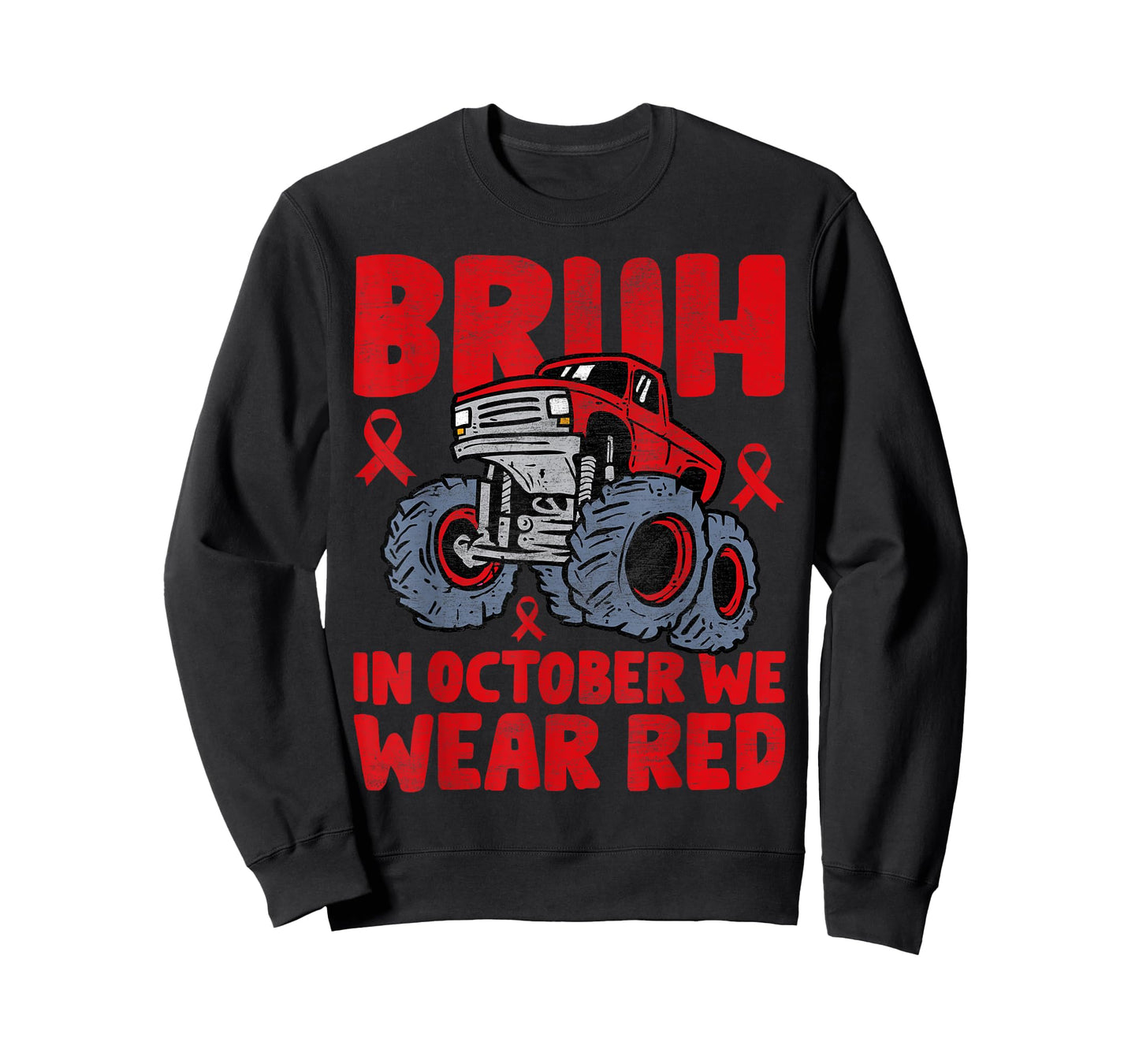 Red Ribbon Week Shirt for Kids Boys Bruh In October Wear Red T-Shirt