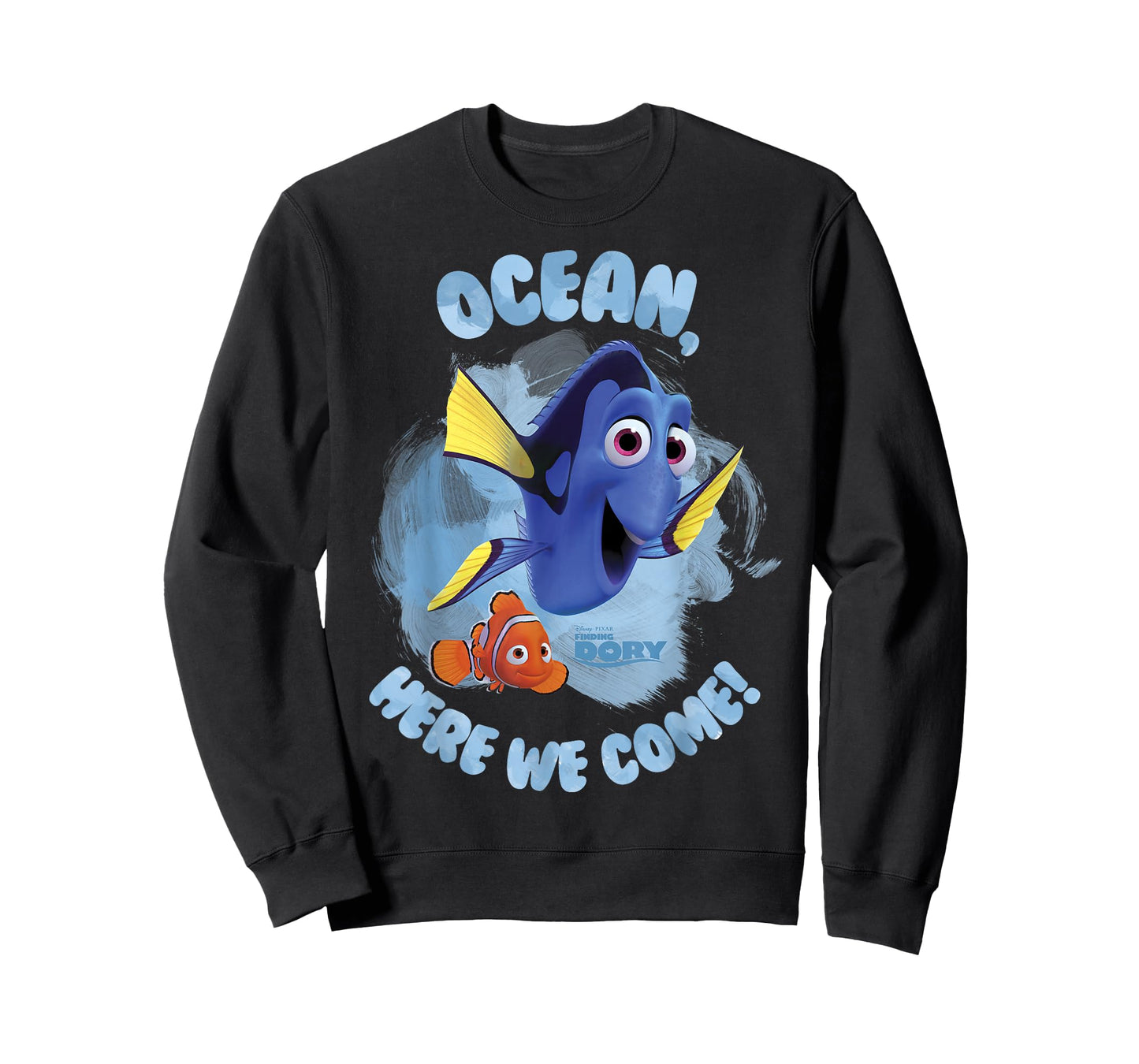 Disney Pixar Finding Dory Ocean Here We Come Watercolor T-Shirt