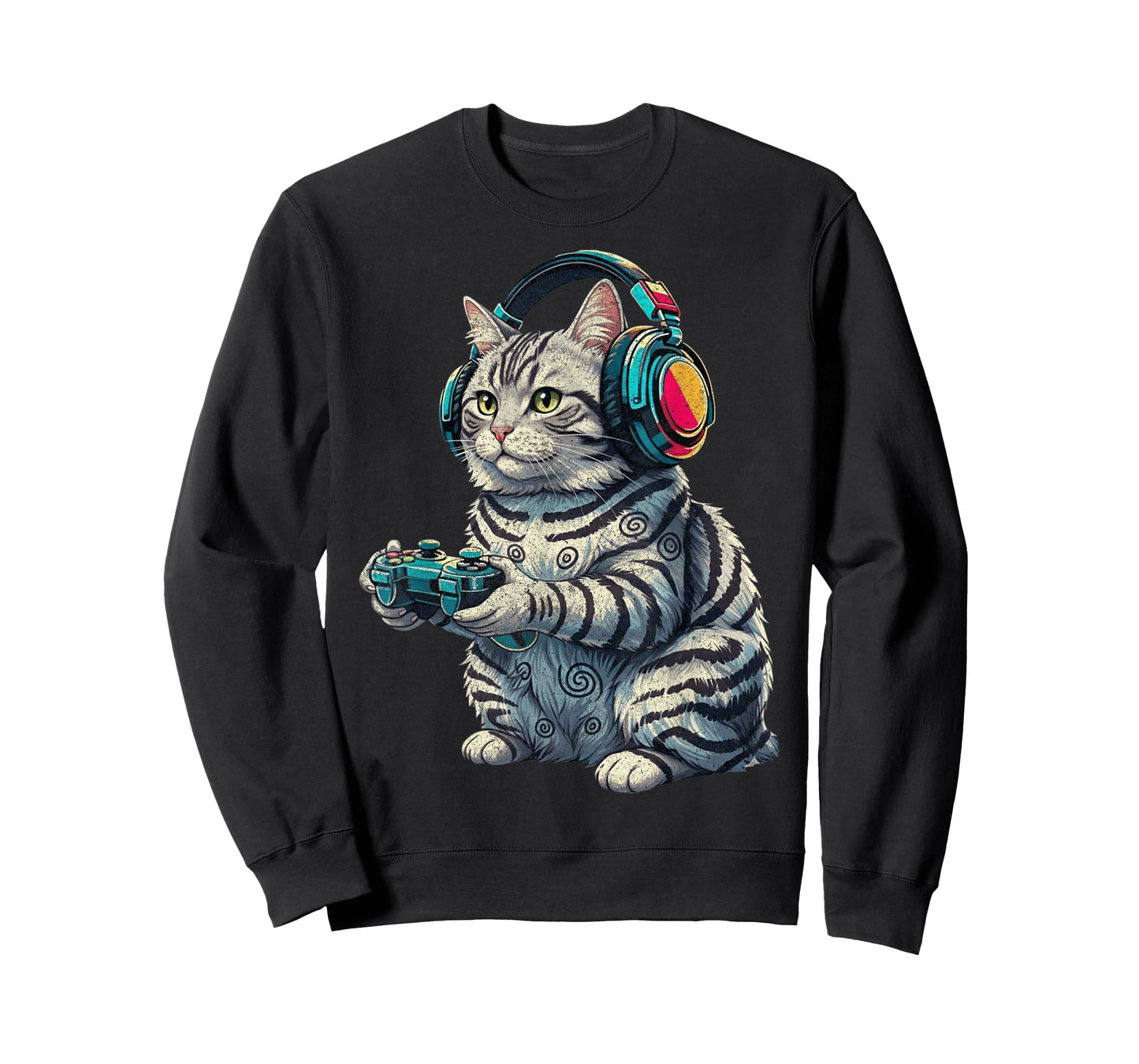 Funny Cat Video Games for Gamer T-Shirt