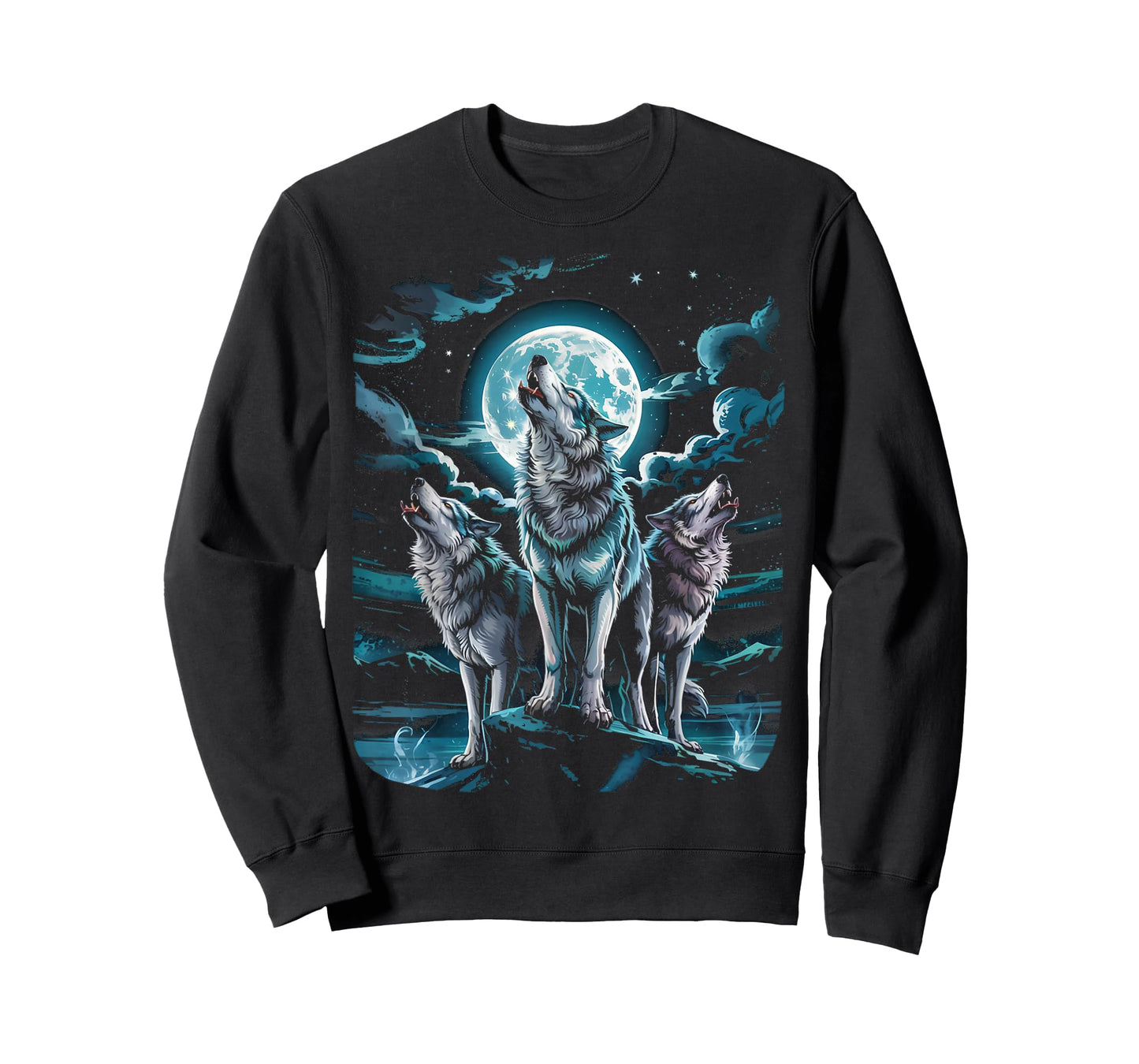 3 Dire Wolf In The Moon White Wolf Animal Dire Wolf T-Shirt
