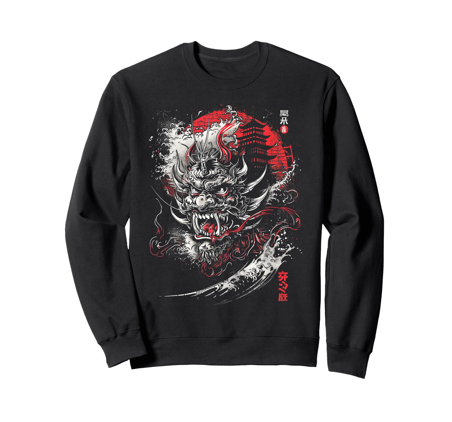 Anime Goth Japanese Oni Demon Dragon Asian Mythology Art T-Shirt