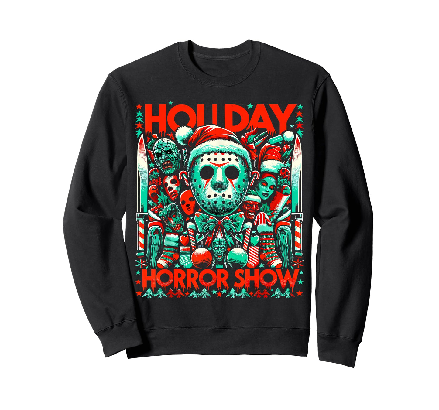 Holiday Horror Show - Slasher and Christmas Fusion T-Shirt
