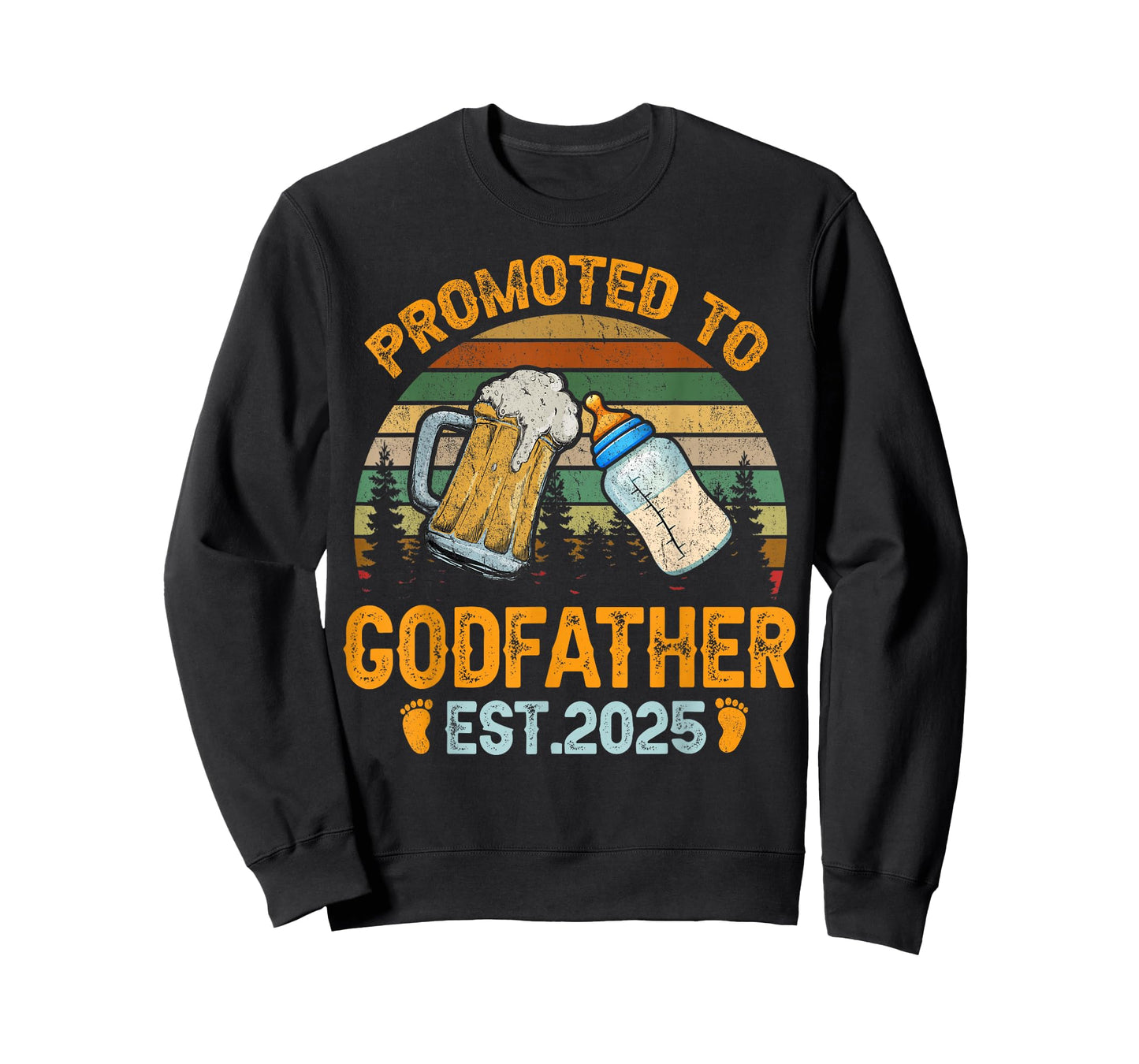 Promoted to Godfather 2025 Funny Shirt for New Godfather T-Shirt