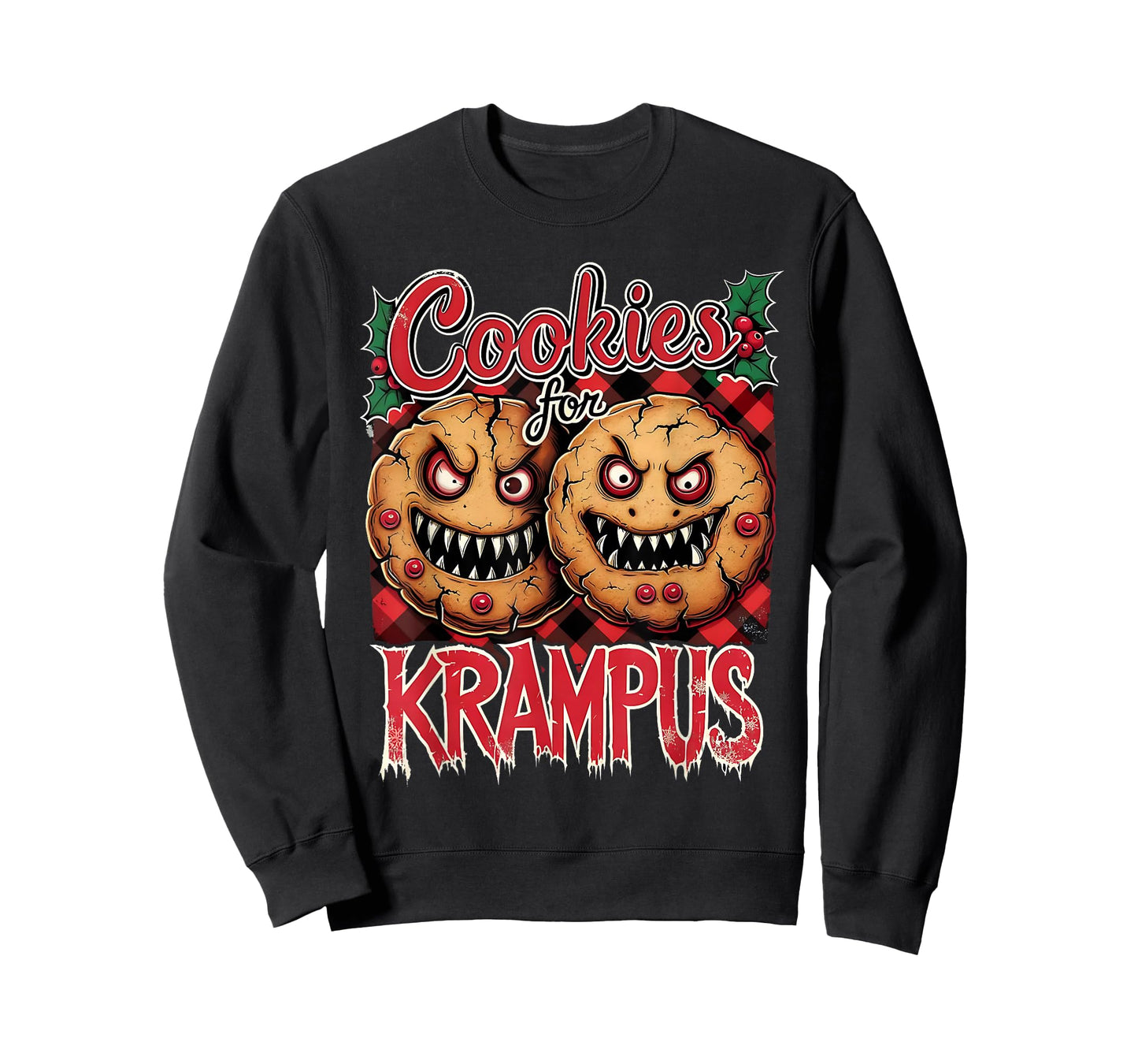 Cookies for Krampus Funny Gothic Christmas T-Shirt
