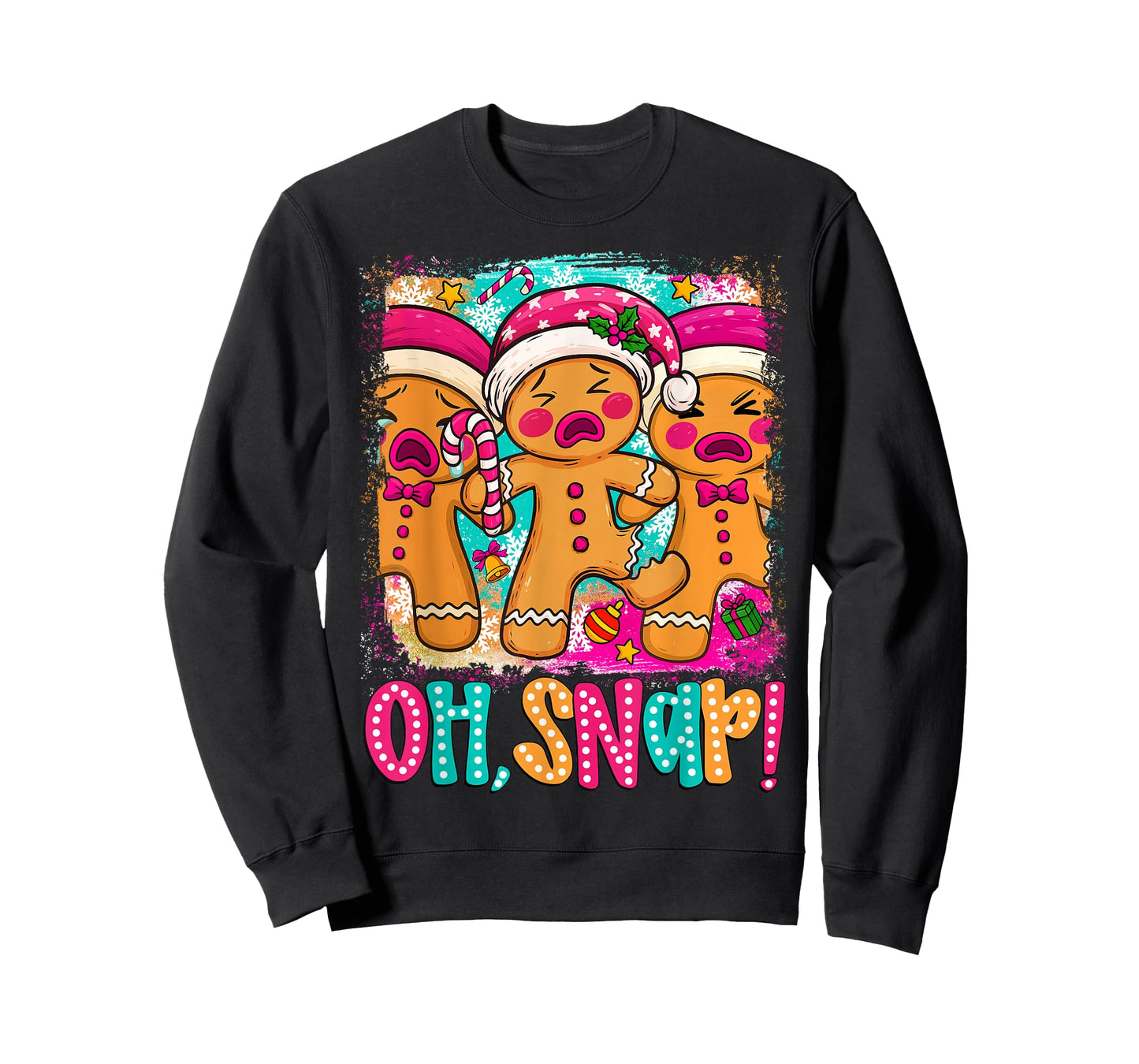 Oh Snap Funny Christmas Gingerbread Man Xmas Cookie Baking T-Shirt