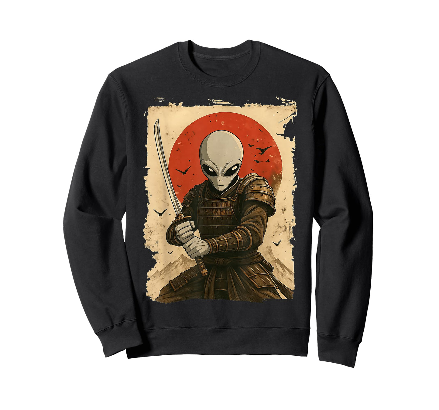 Alien Samurai Japanese Sword T-Shirt