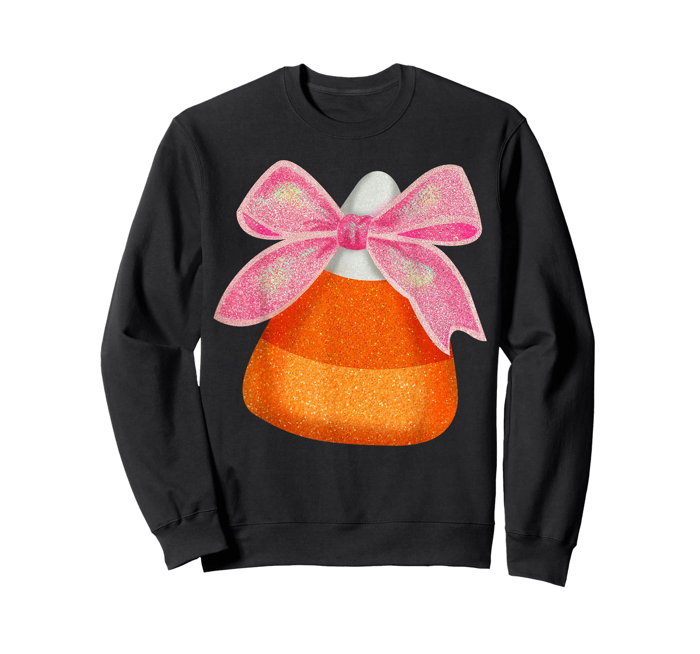 Coquette Bow Candy Corn Women Girls Kids Halloween Costume T-Shirt