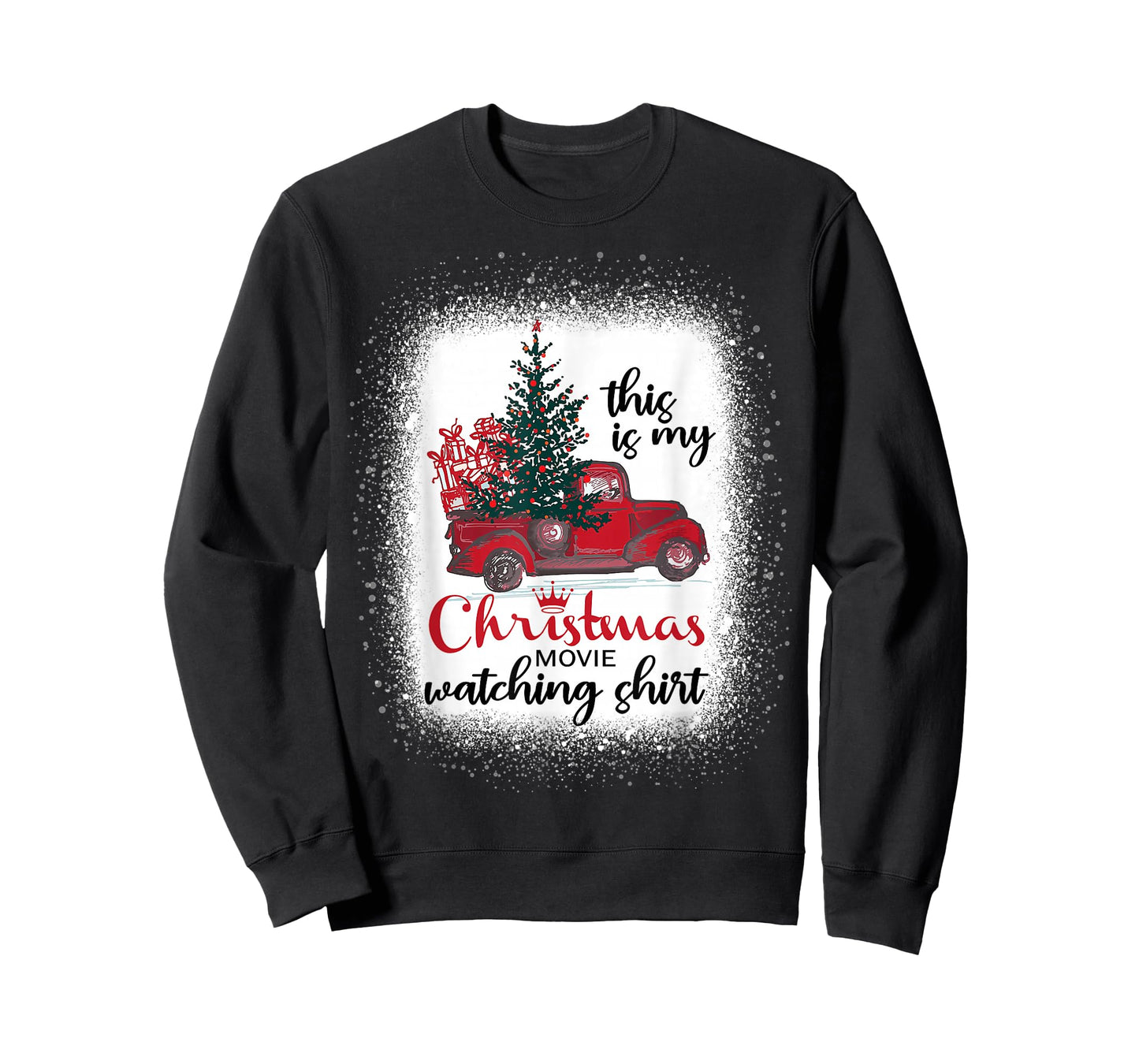 This is My Christmas Movie Watching Shirt Vintage Red Truck T-Shirt