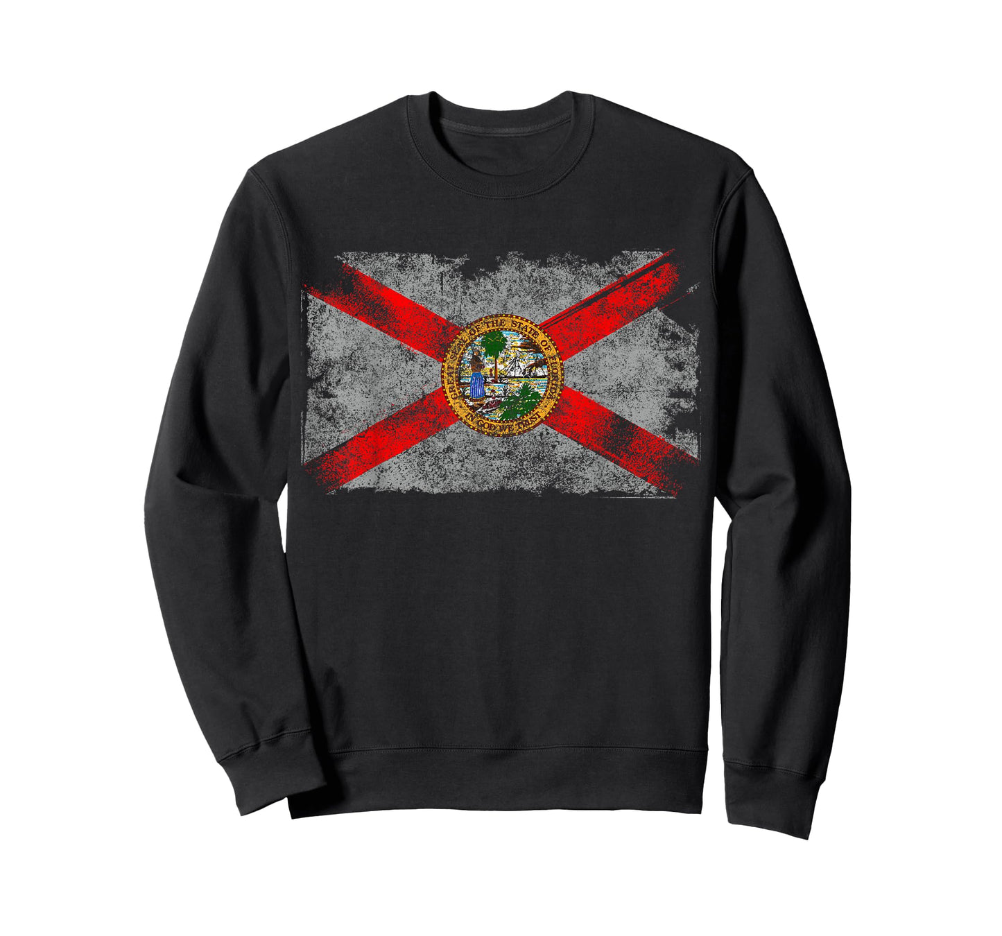 Distressed Vintage Retro USA Patriotic FL State Florida Flag T-Shirt