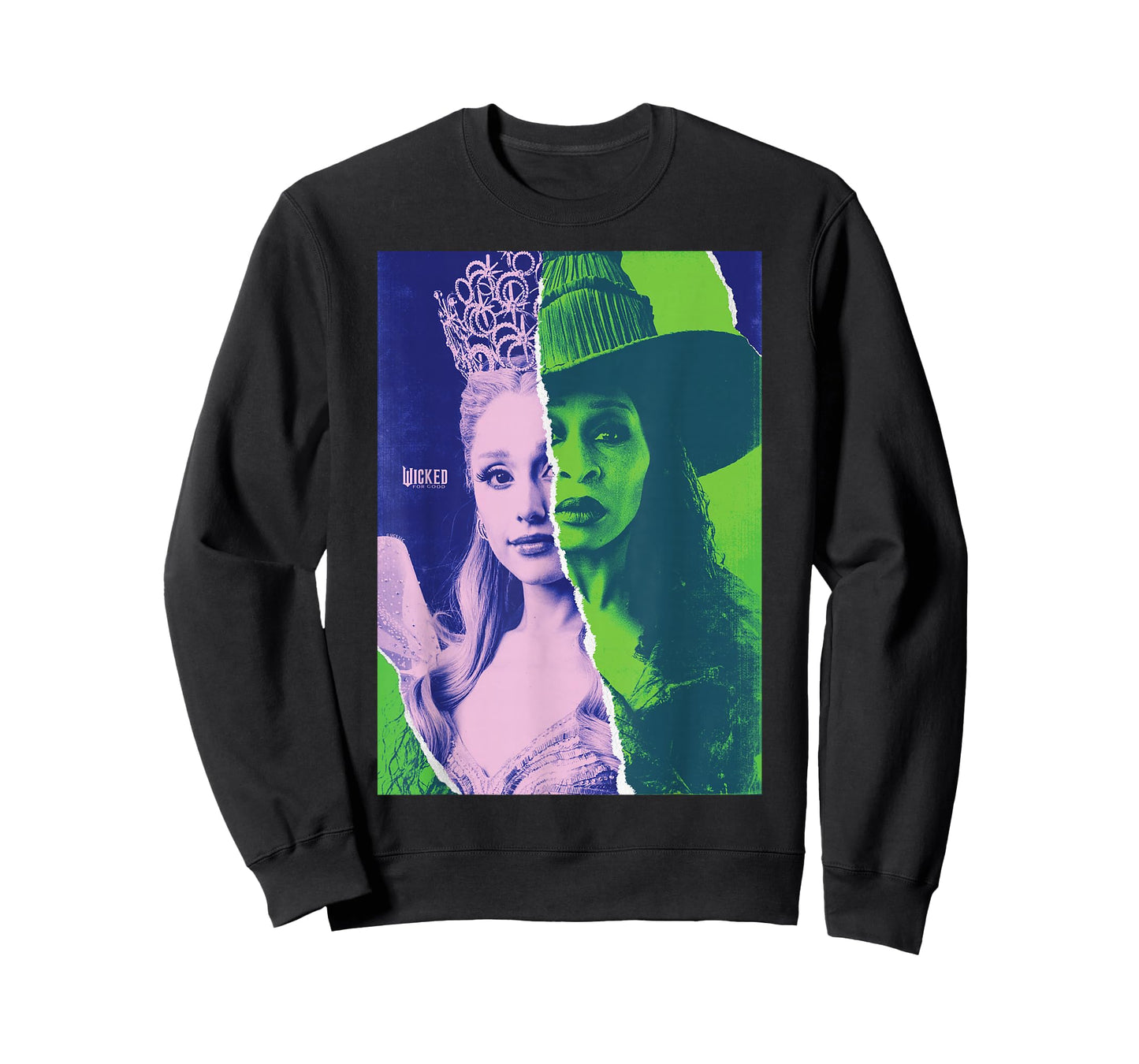 Wicked: for Good Glinda and Elphaba Split Portrait T-Shirt