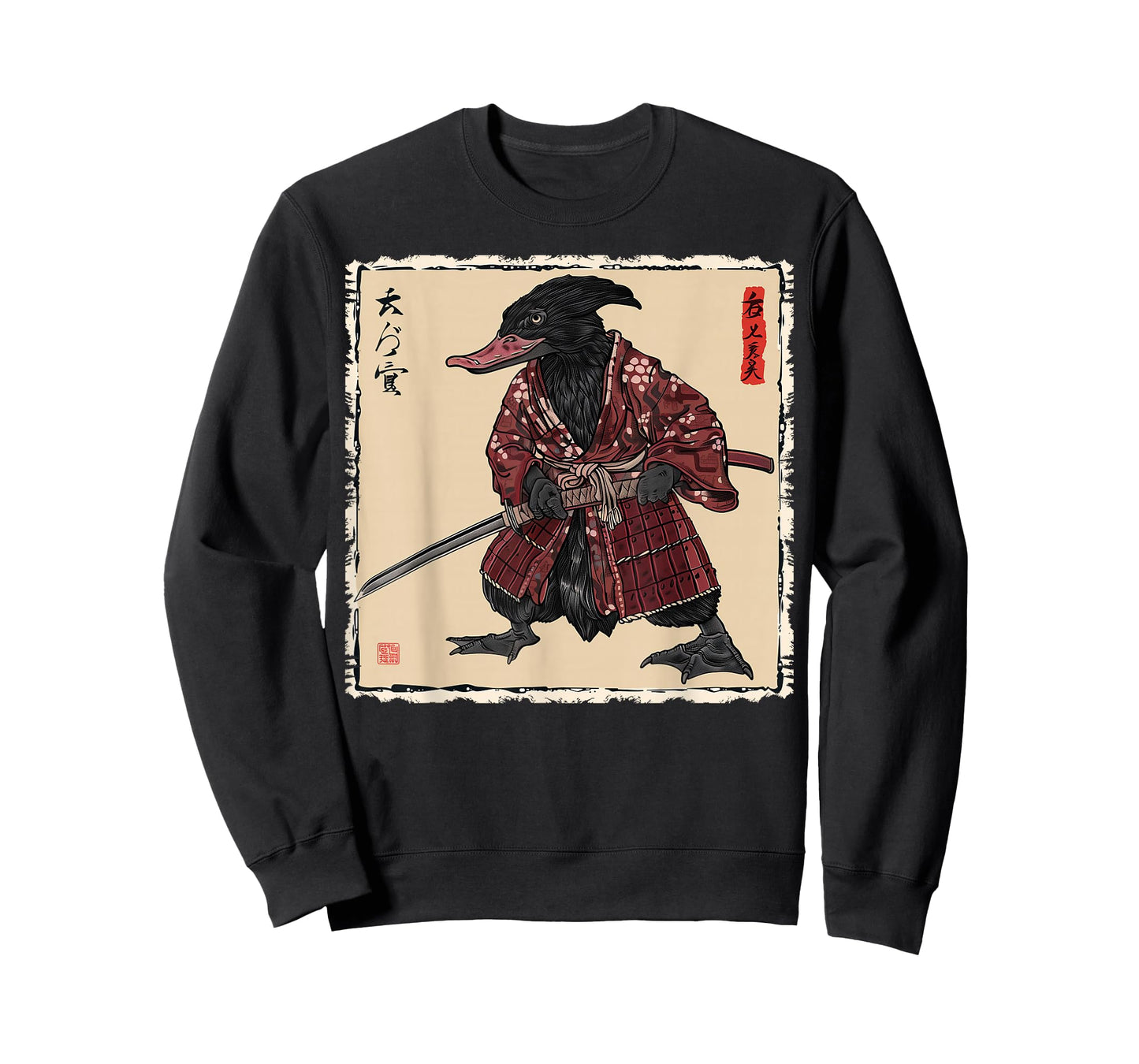 Platypus Animal Japanese Art Samurai Ukiyo-e T-Shirt