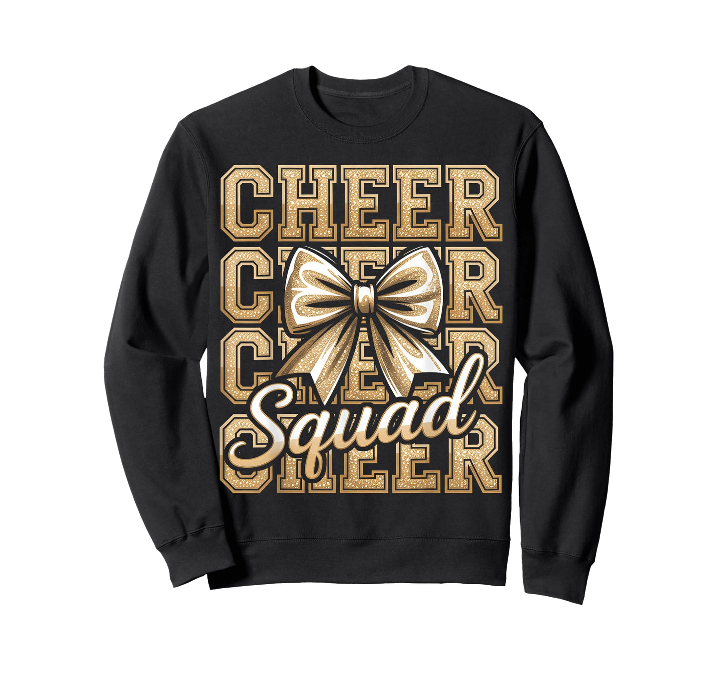 Cheer Squad Gold Funny Sport Cheerleader Cheerleading Team T-Shirt