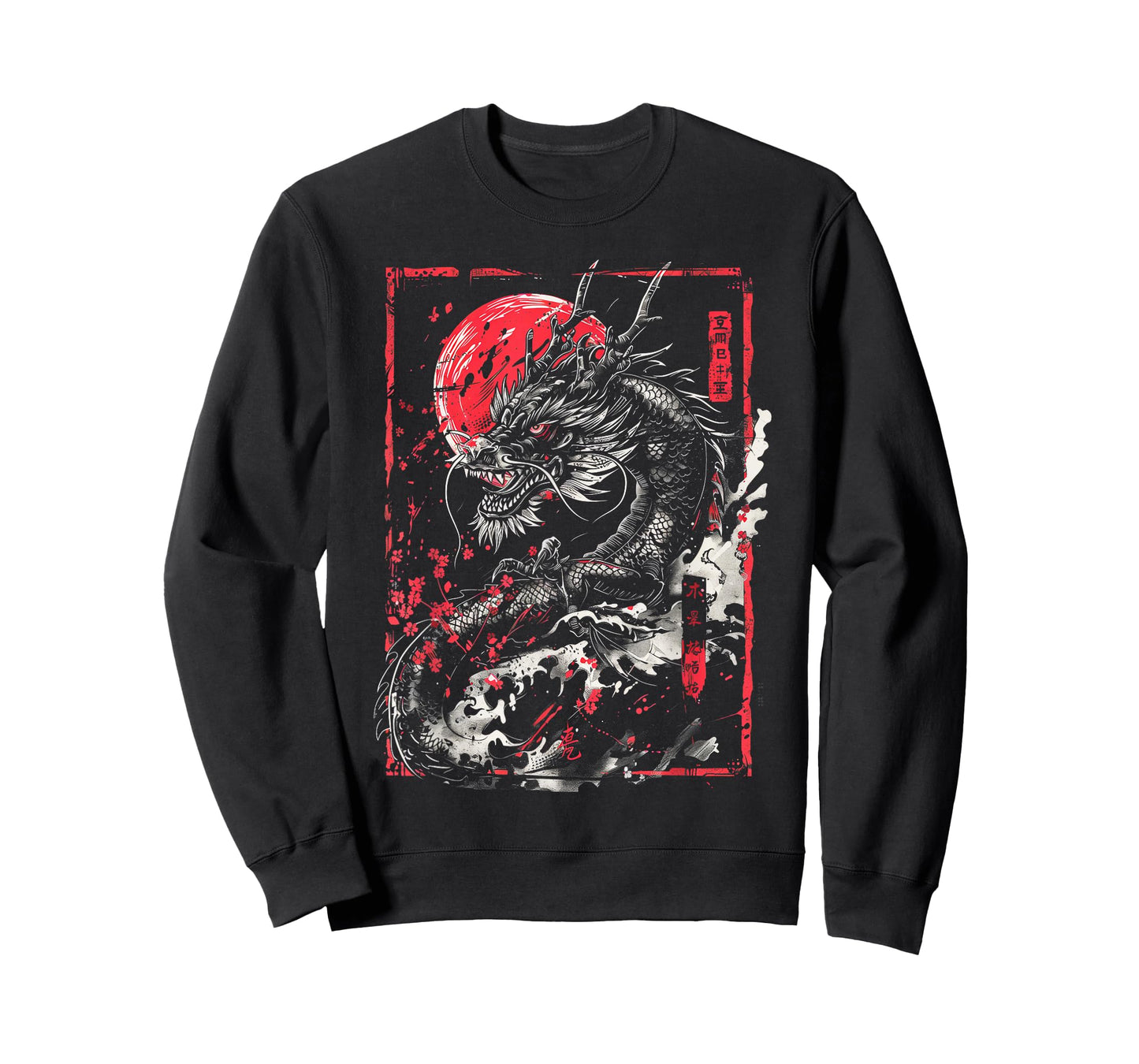 Anime Japanese Goth Cyberpunk City Dragon Art Japan Myth T-Shirt
