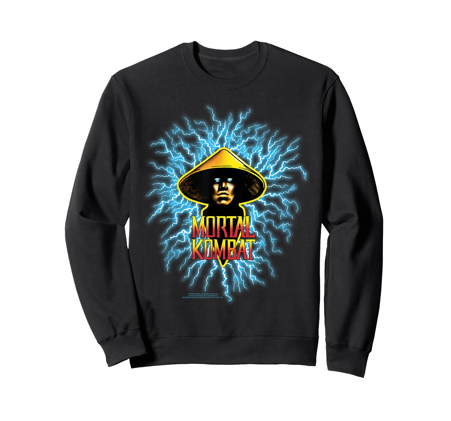 Mortal Kombat Raiden with Lightning and Logo Video Game T-Shirt
