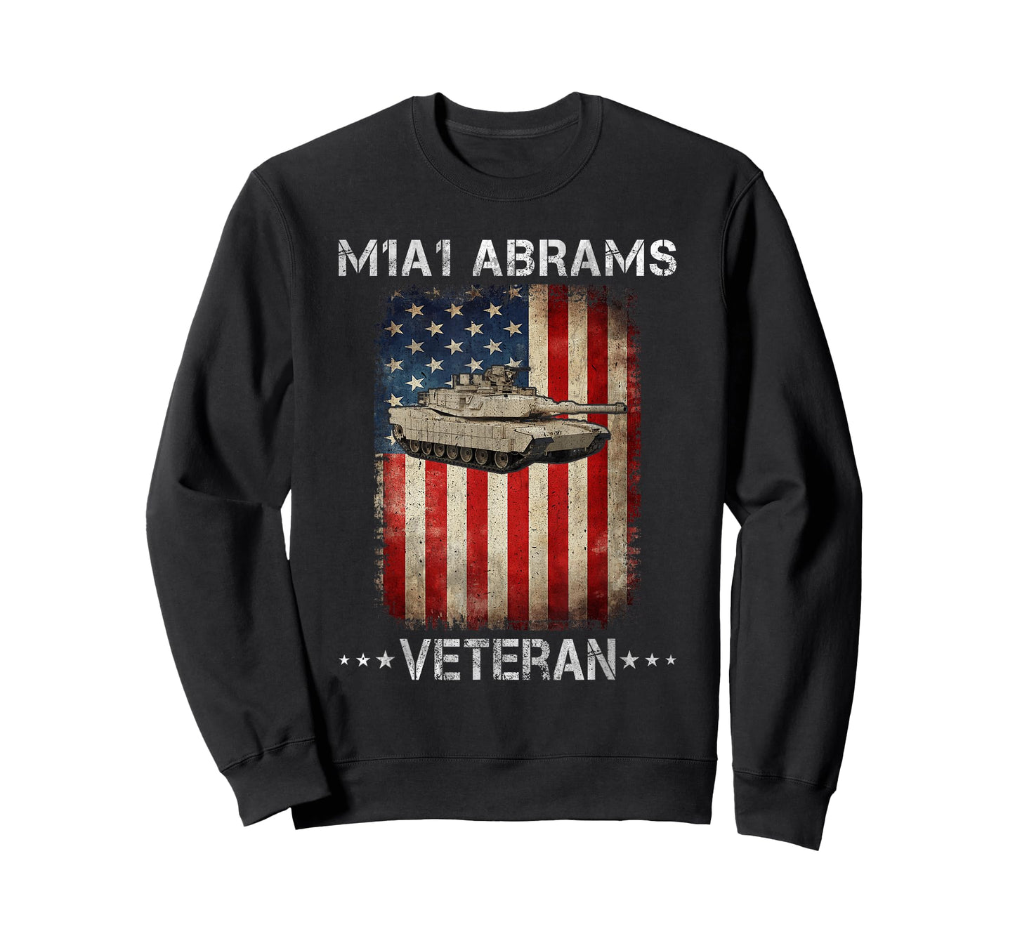 M1A1 Abrams Tank Veteran Main Battle Tank American Flag Women Men T-Shirt