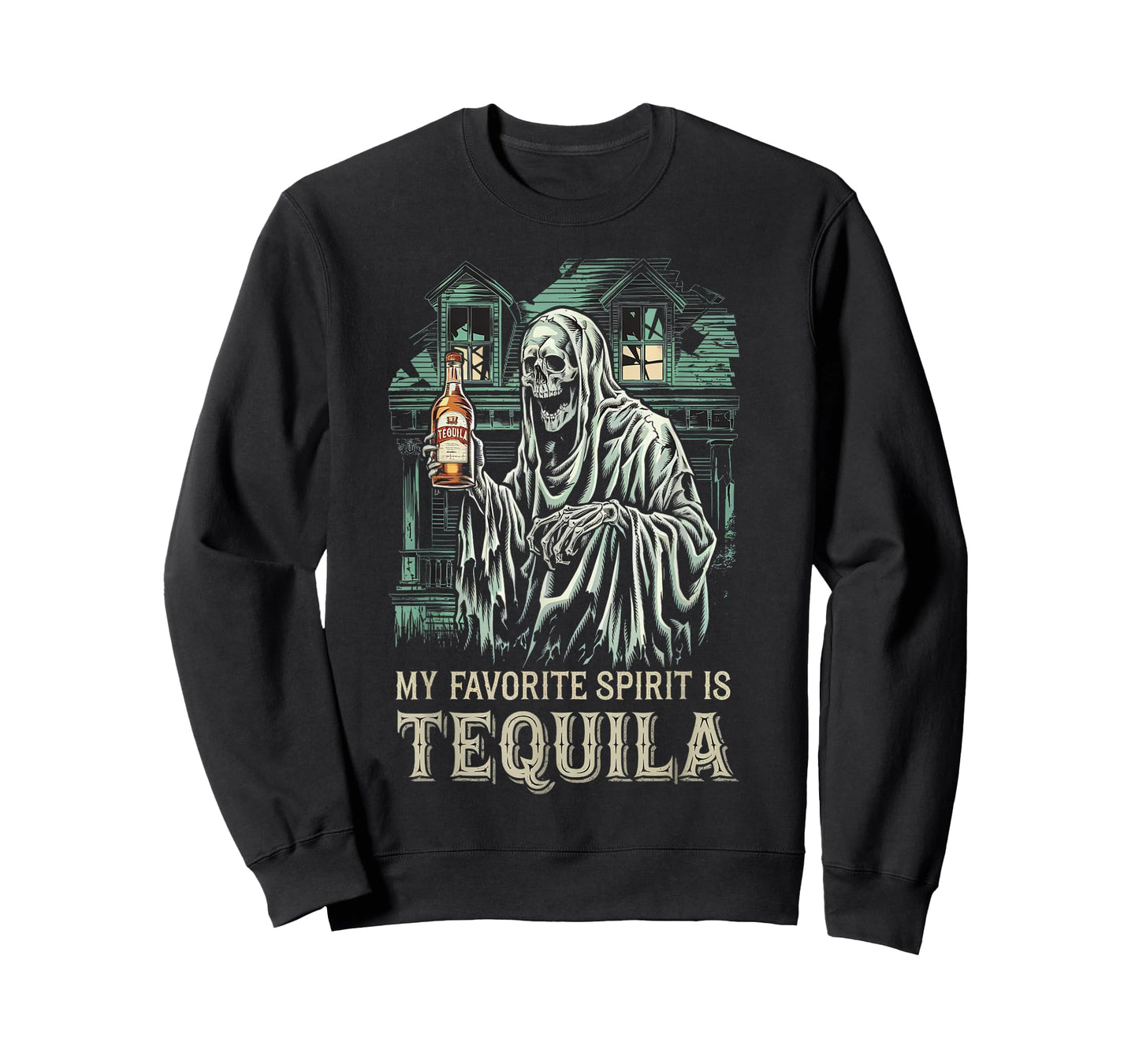 My Favorite Spirit Is Tequila Ghost Halloween Tequila T-Shirt