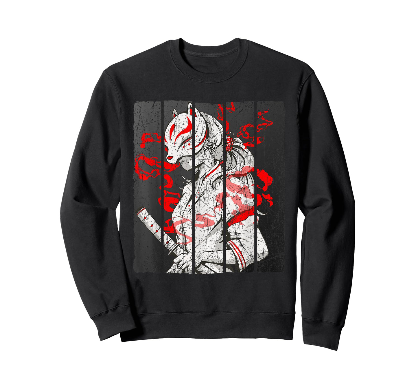 Japanese Mask Fox Aesthetic Kitsune Inari Oni Anime T-Shirt