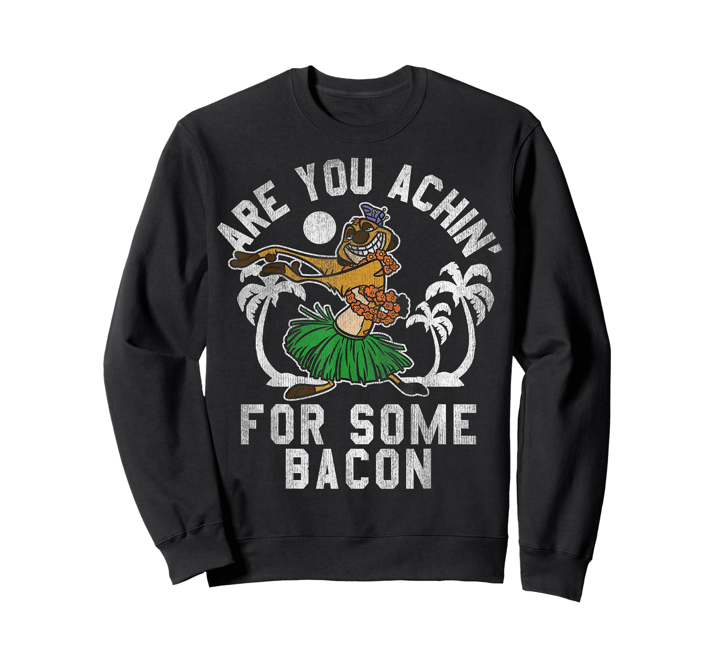 Disney The Lion King Timon Achin' Bacon Distressed Hula T-Shirt