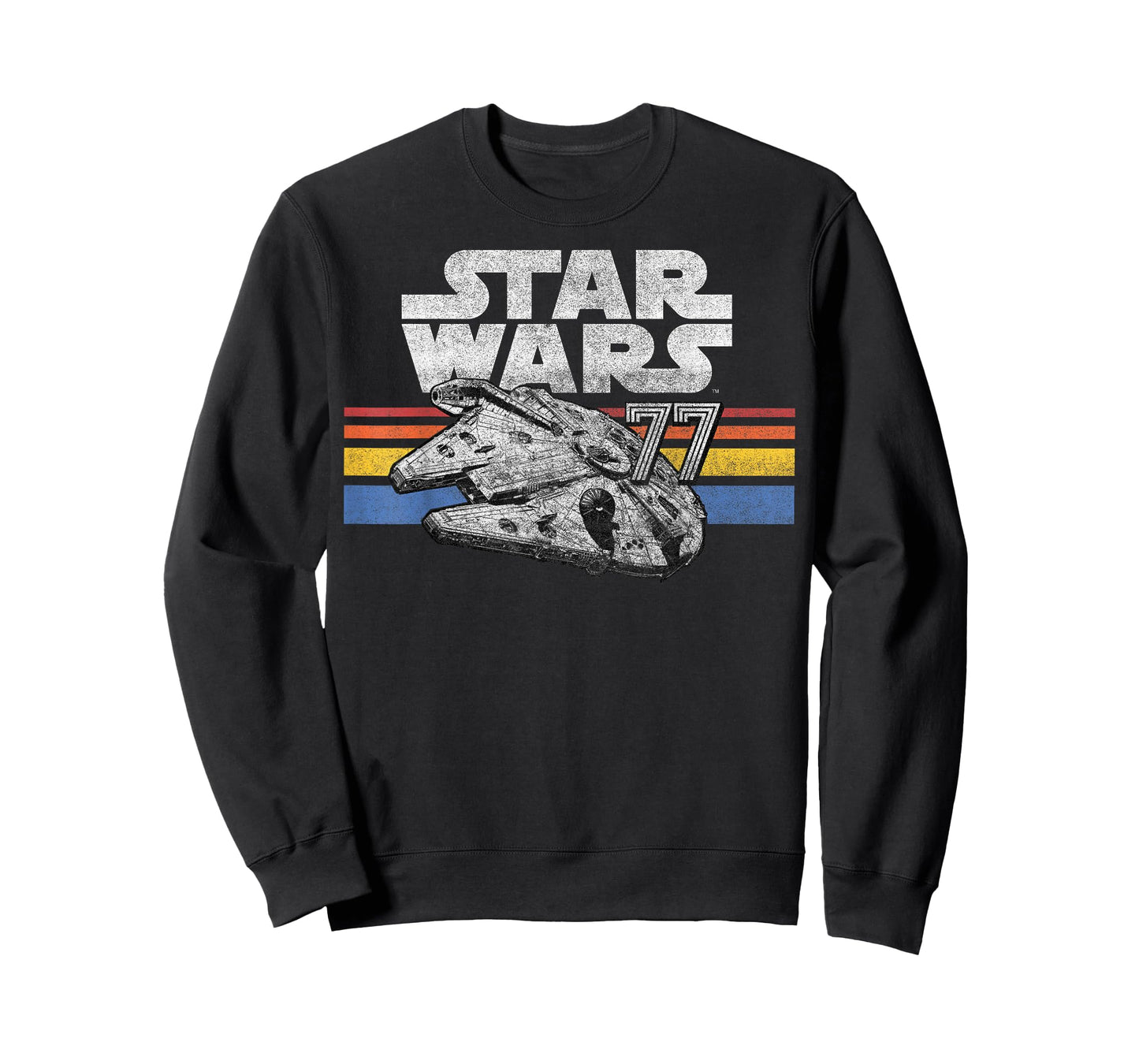 Star Wars Millennium Falcon 77 Retro Lines Logo T-Shirt