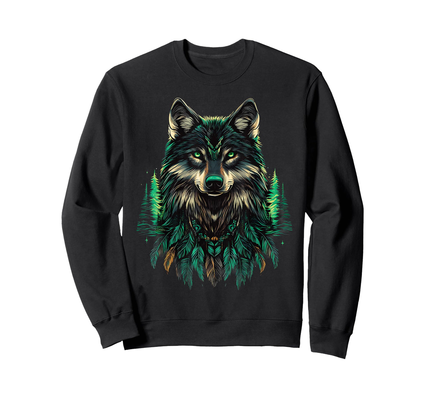 Native American Wolf Indian Chief Native American Pride T-Shirt