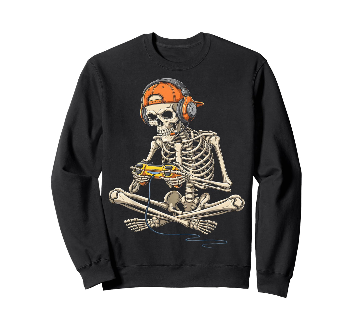 Halloween Skeleton Gamer Video Gaming Funny Gaming Skeleton T-Shirt