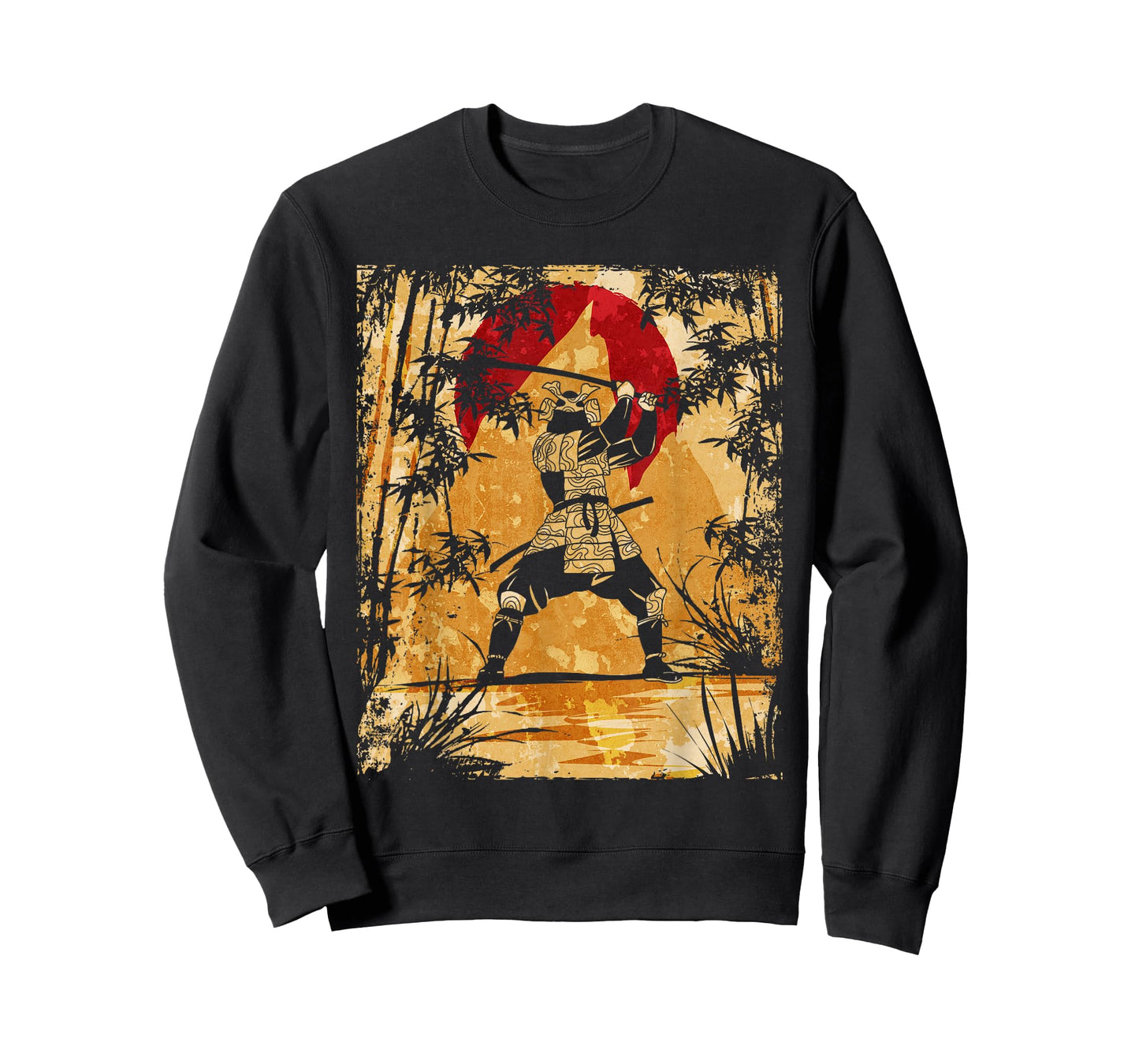 Samurai Japanese Art Vintage Fighter Retro T-Shirt