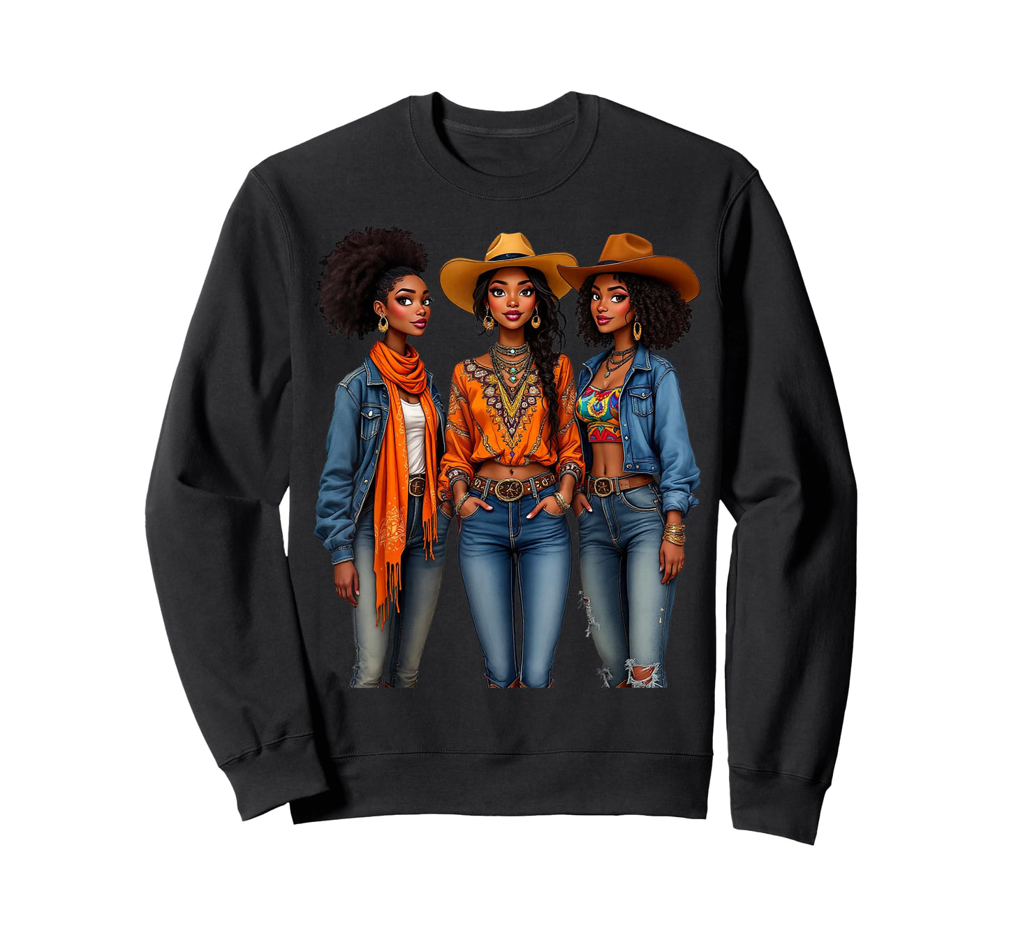 Black Cowgirl Vibes Melanin Black History Texas T-Shirt