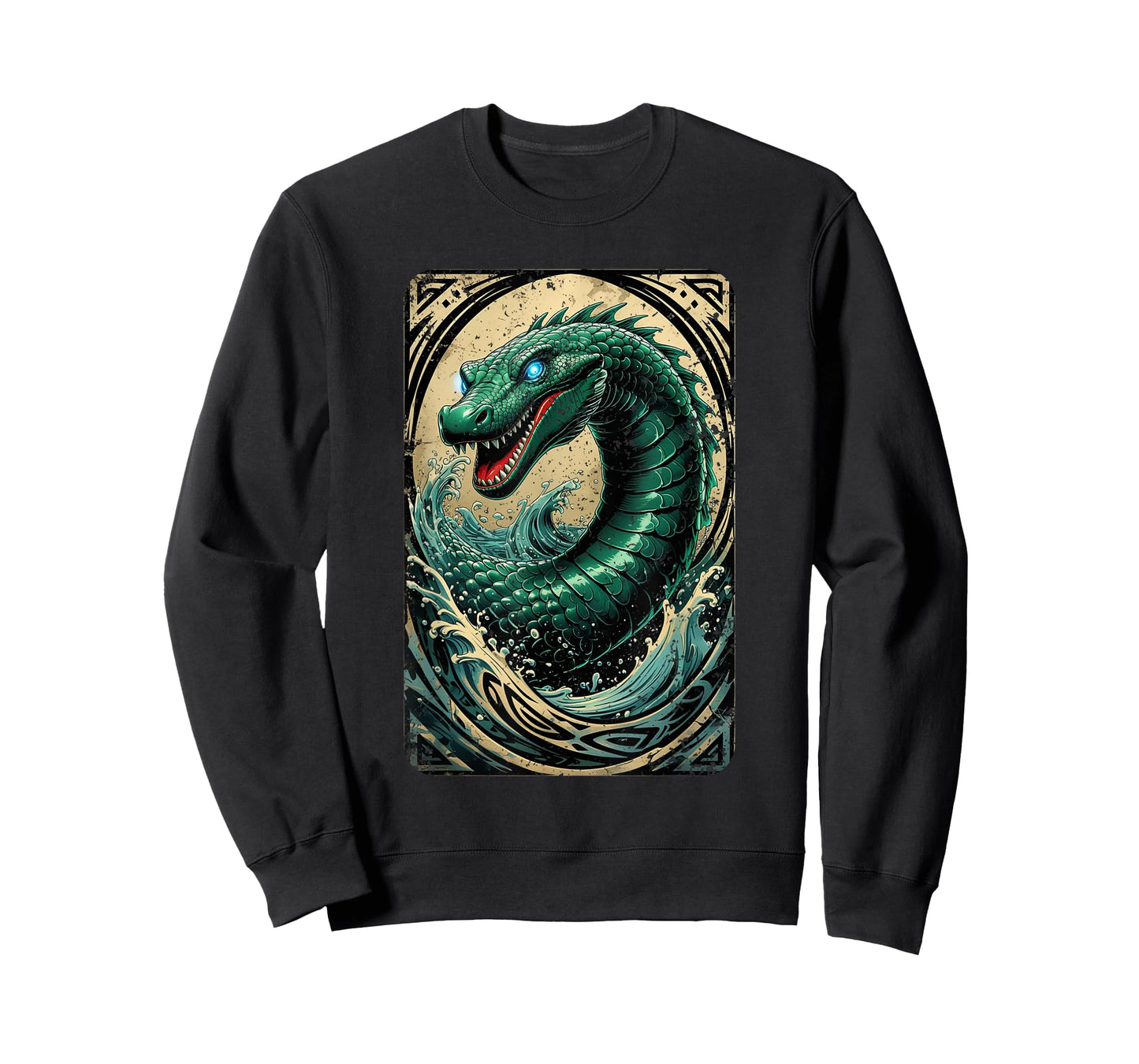 Ogopogo Serpent Cryptid - Lake Myth Folklore Design T-Shirt