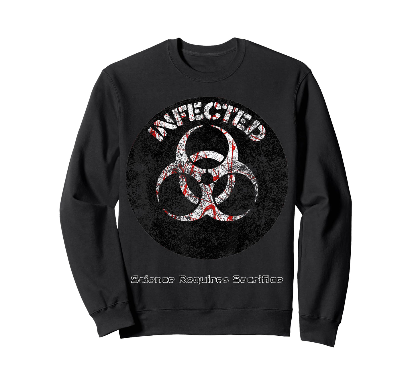 Infected Doomsday Halloween Zombie Biohazard Science party T-Shirt