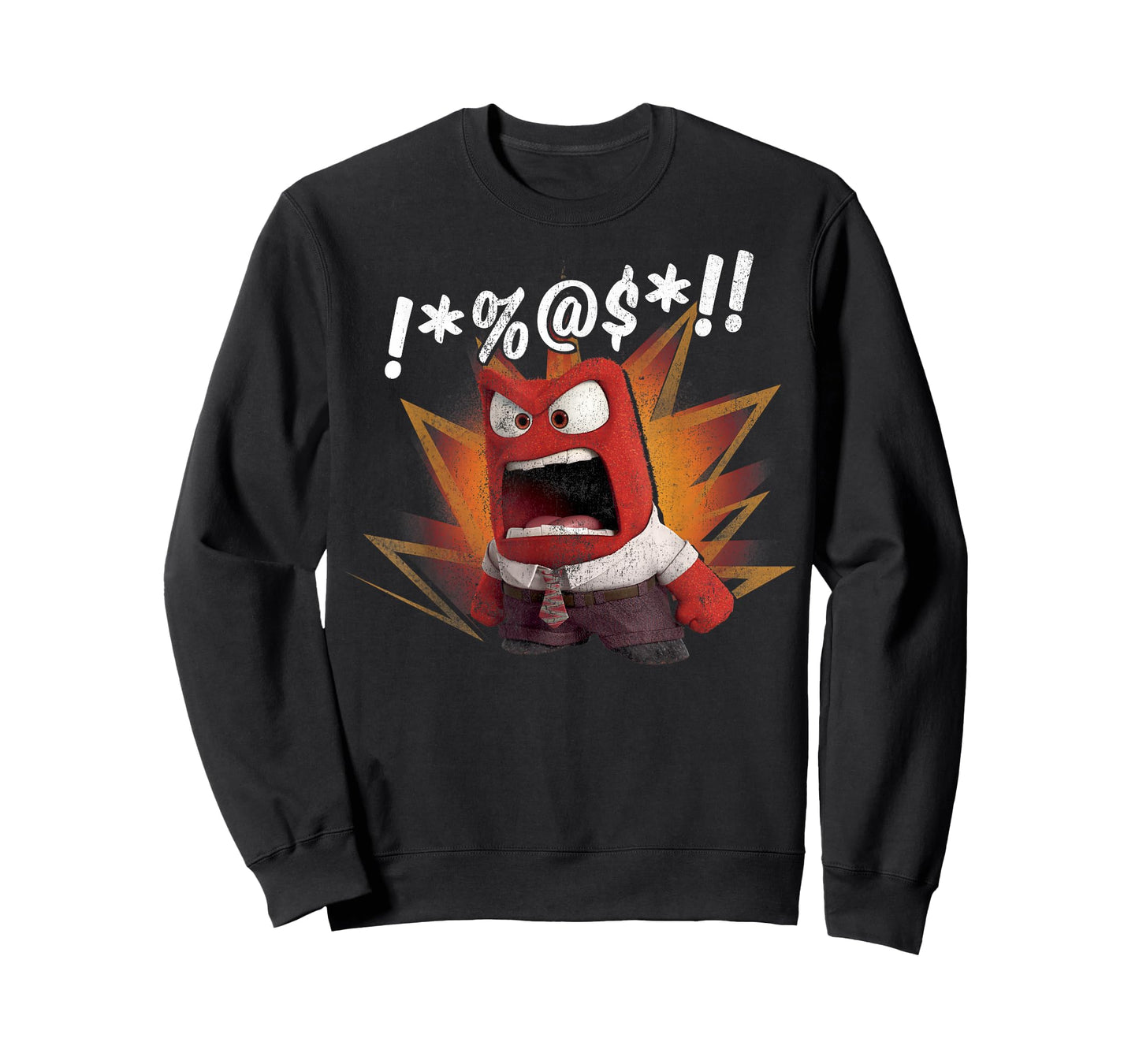 Disney Pixar Inside Out Vintage Anger Fire Explosion Logo T-Shirt