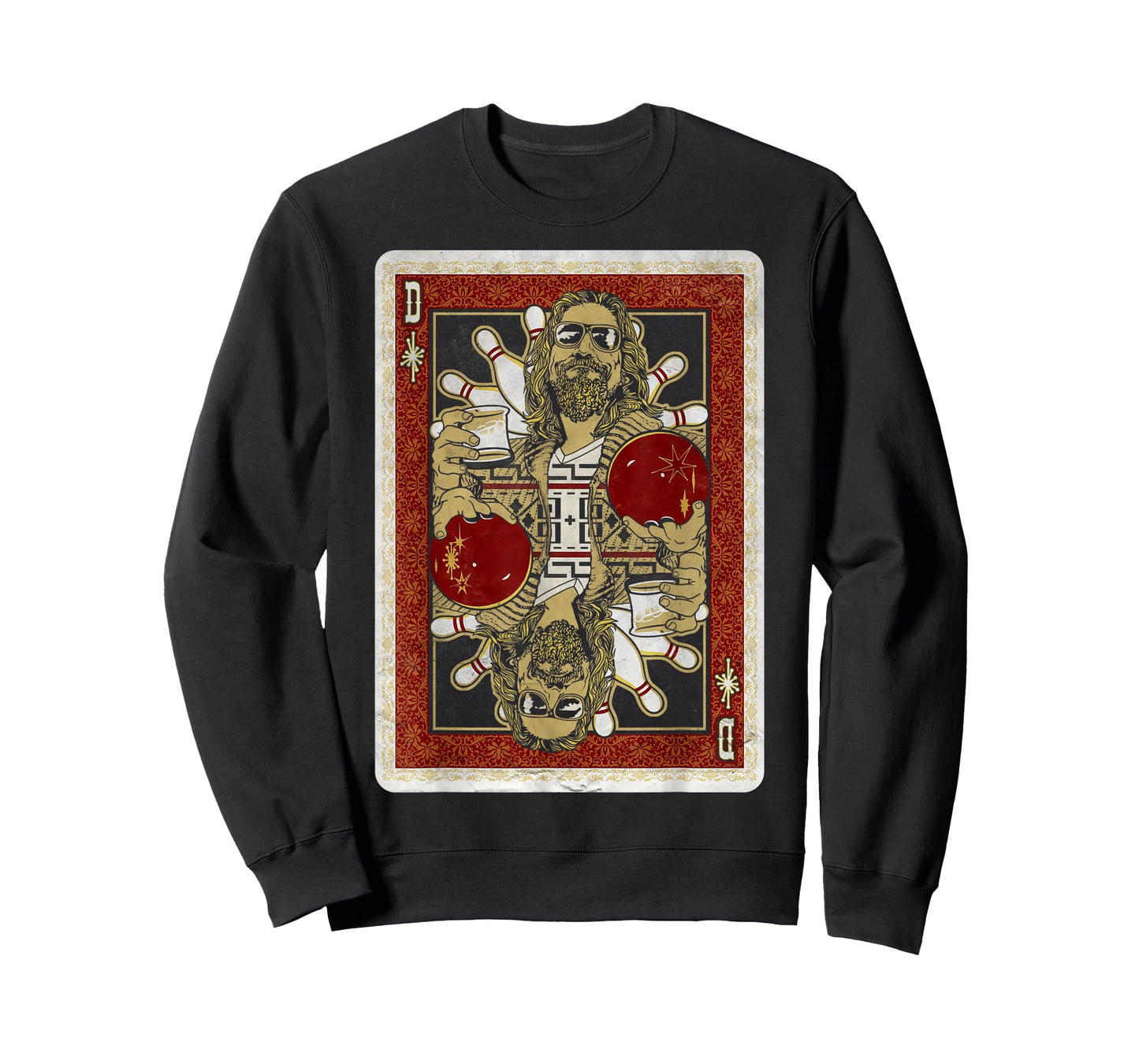The Big Lebowski The Dude Abides Playing Card T-Shirt T-Shirt