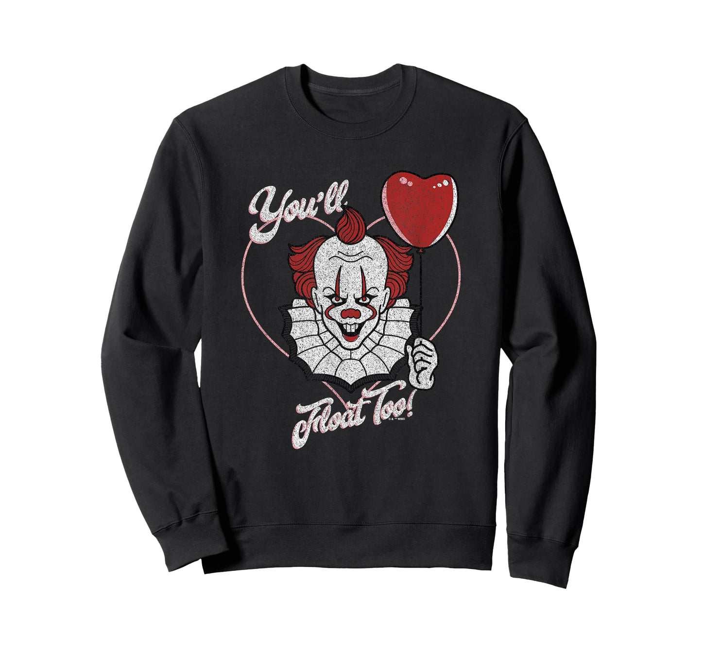 It Valentine's Day Pennywise You'll Float Too Heart Balloon T-Shirt