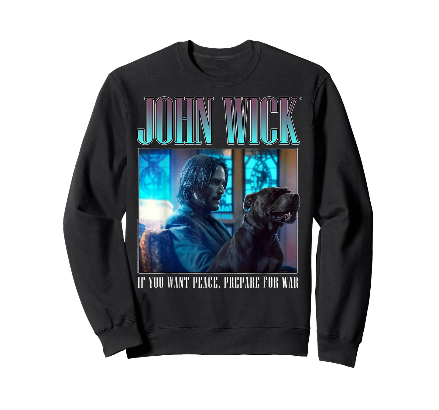 John Wick 90's Bootleg Prepare for War Dog Action Movie T-Shirt