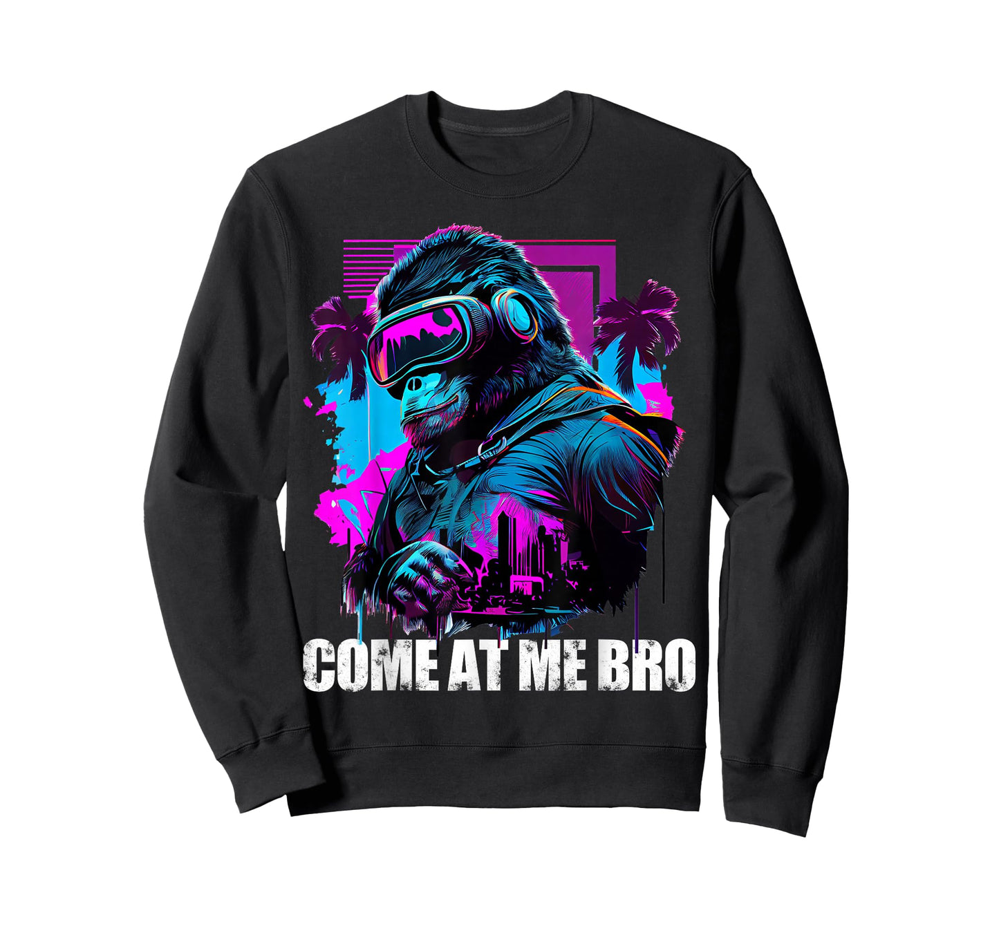 Come At Me Bro Funny Gorilla Monkey VR Gamer Virtual Reality T-Shirt