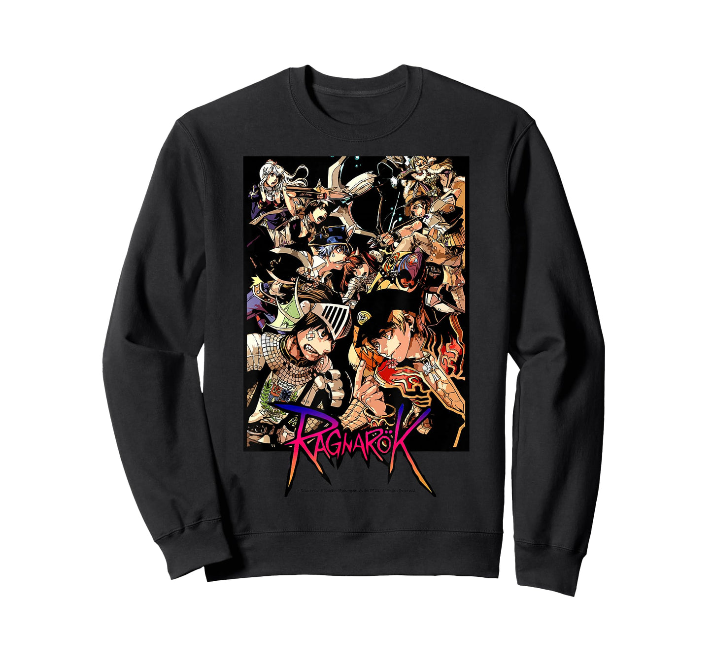 Ragnarok Official Characters Battle Scene Graphic Tee T-Shirt
