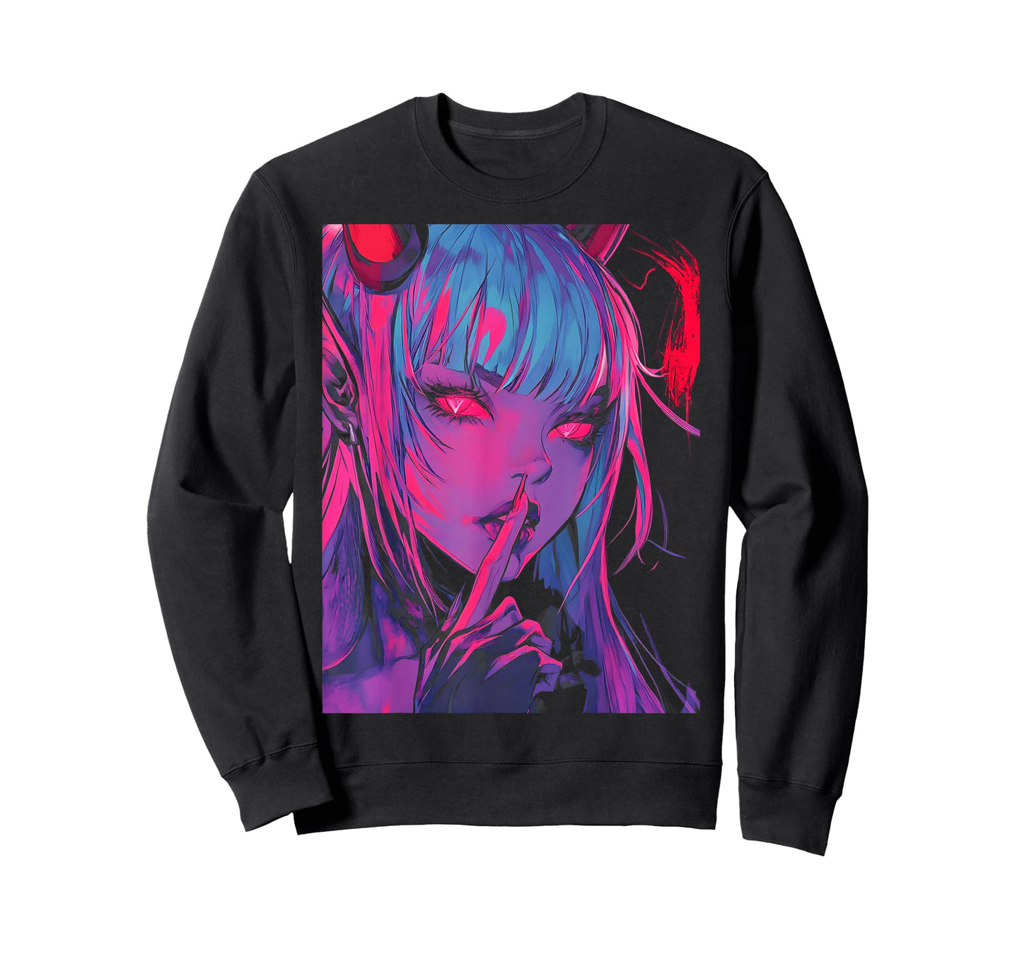 Goth Grunge Girl Waifu Demon Anime Horror Alt Aesthetic T-Shirt
