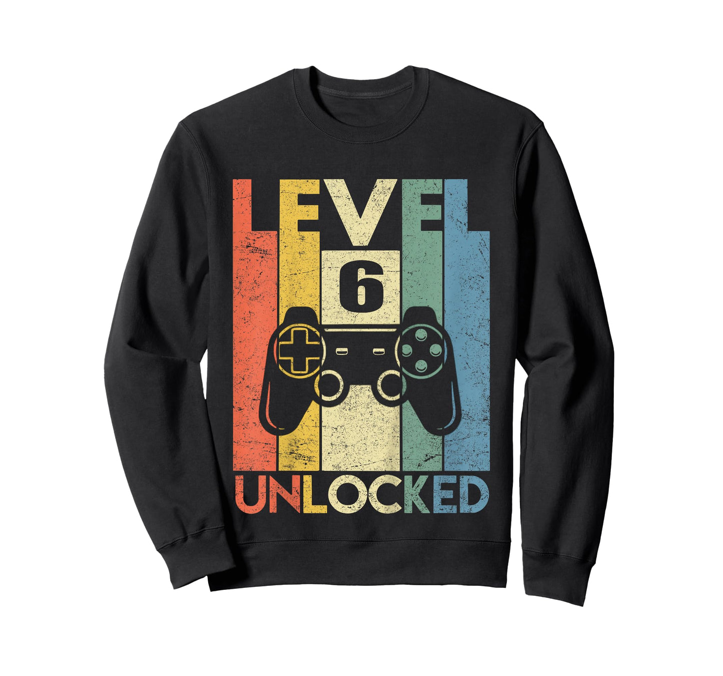 Level 6 Unlocked Shirt Funny Video Gamer 6th Birthday Gift T-Shirt