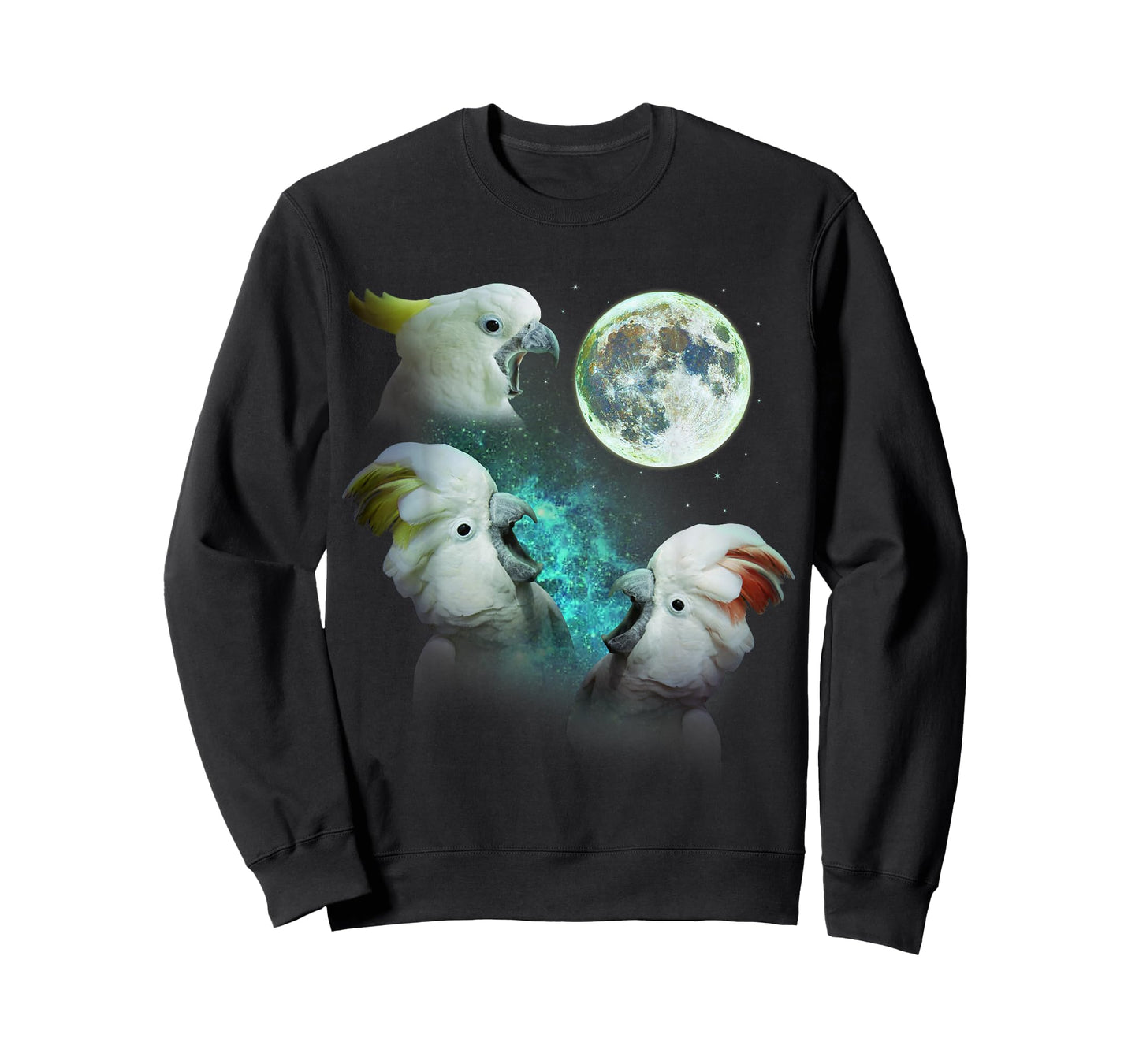 Three Cockatoos Howl At Moon 3 Wolf - Wolves Parody T-Shirt