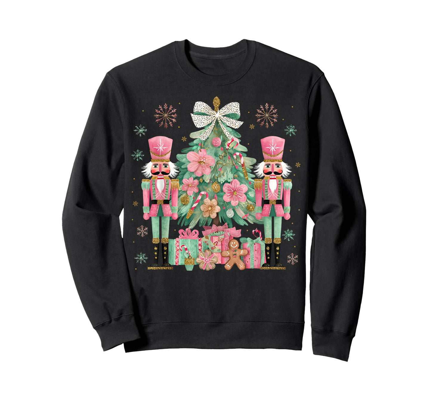 Nutcracker Squad Christmas Tree Ballet Dance Women Kids Girl T-Shirt