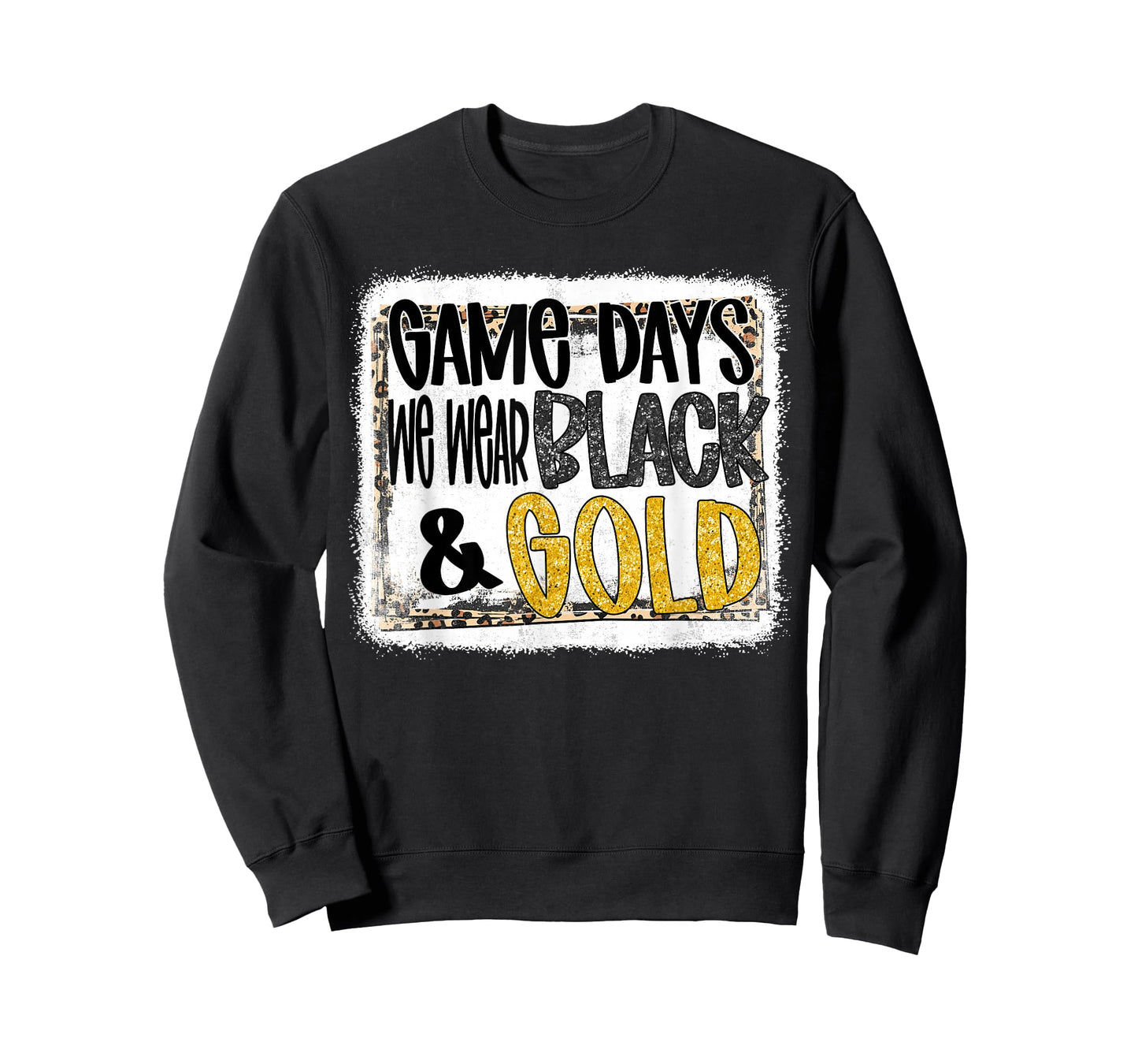 On Gameday Football We Wear Black And Gold School Spirit T-Shirt