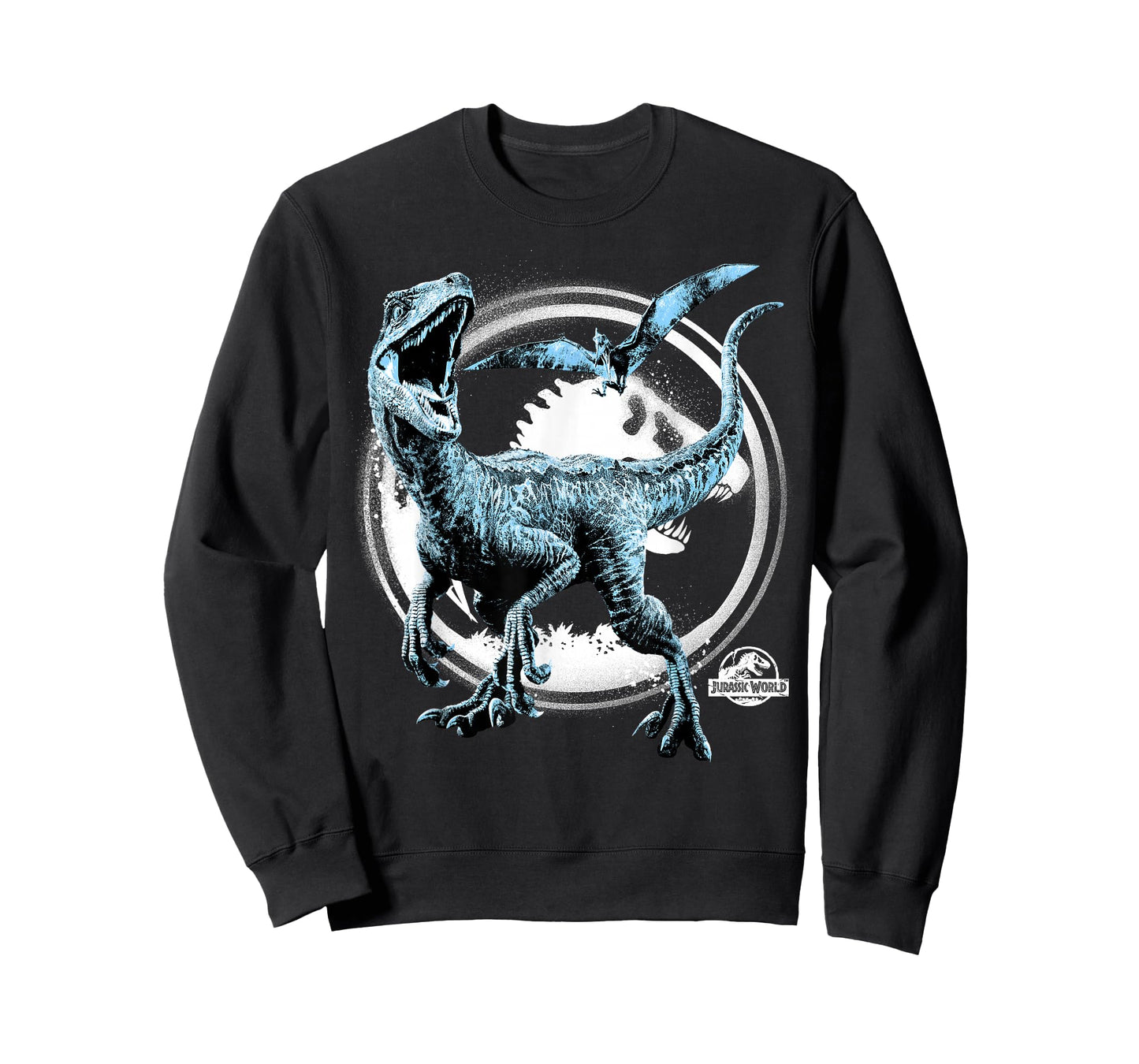Jurassic World Two Raptor Pterodactyl Icon Graphic T-Shirt T-Shirt