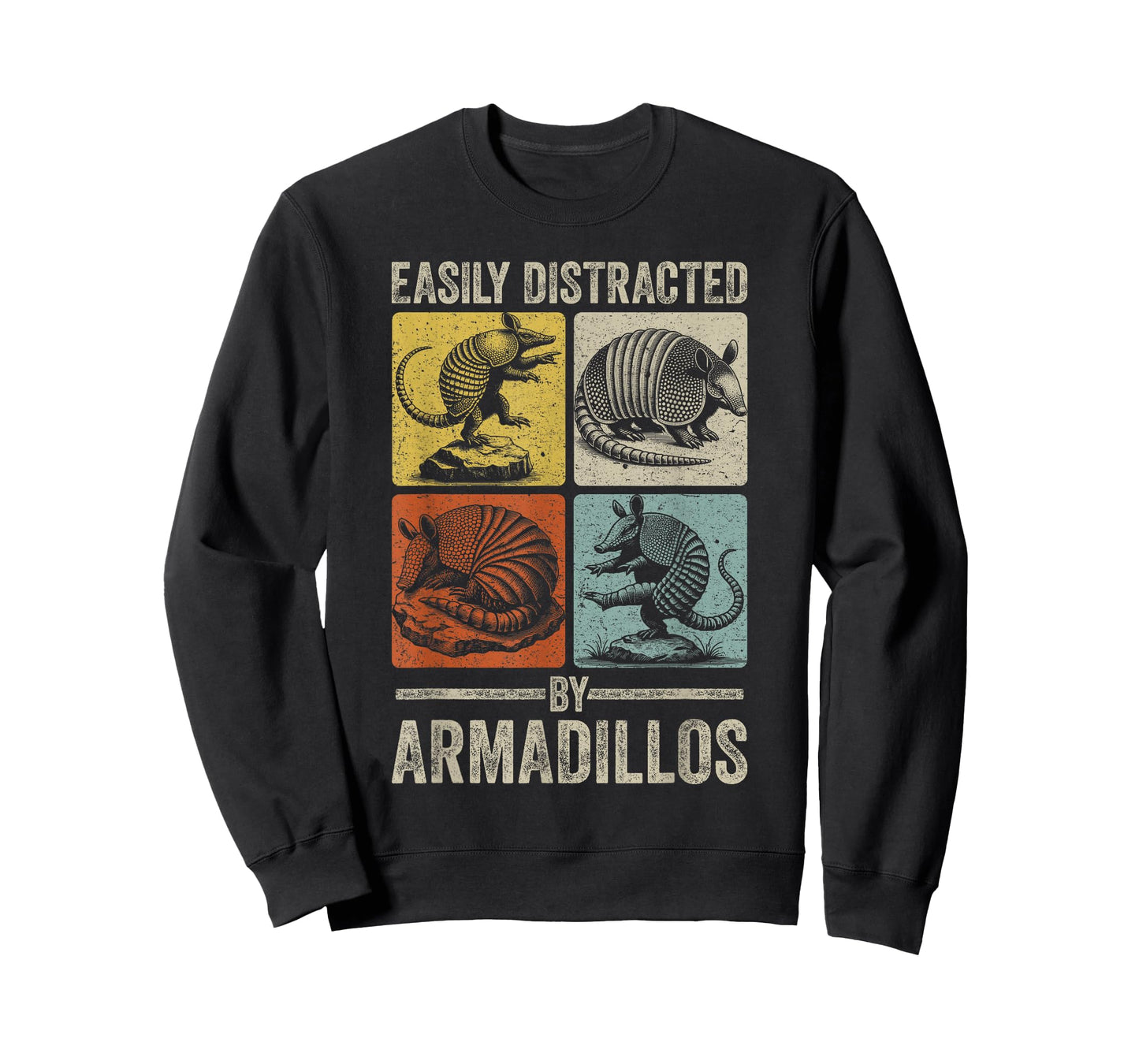 Easily Distracted by Armadillos Funny Animal Texas Armadillo T-Shirt