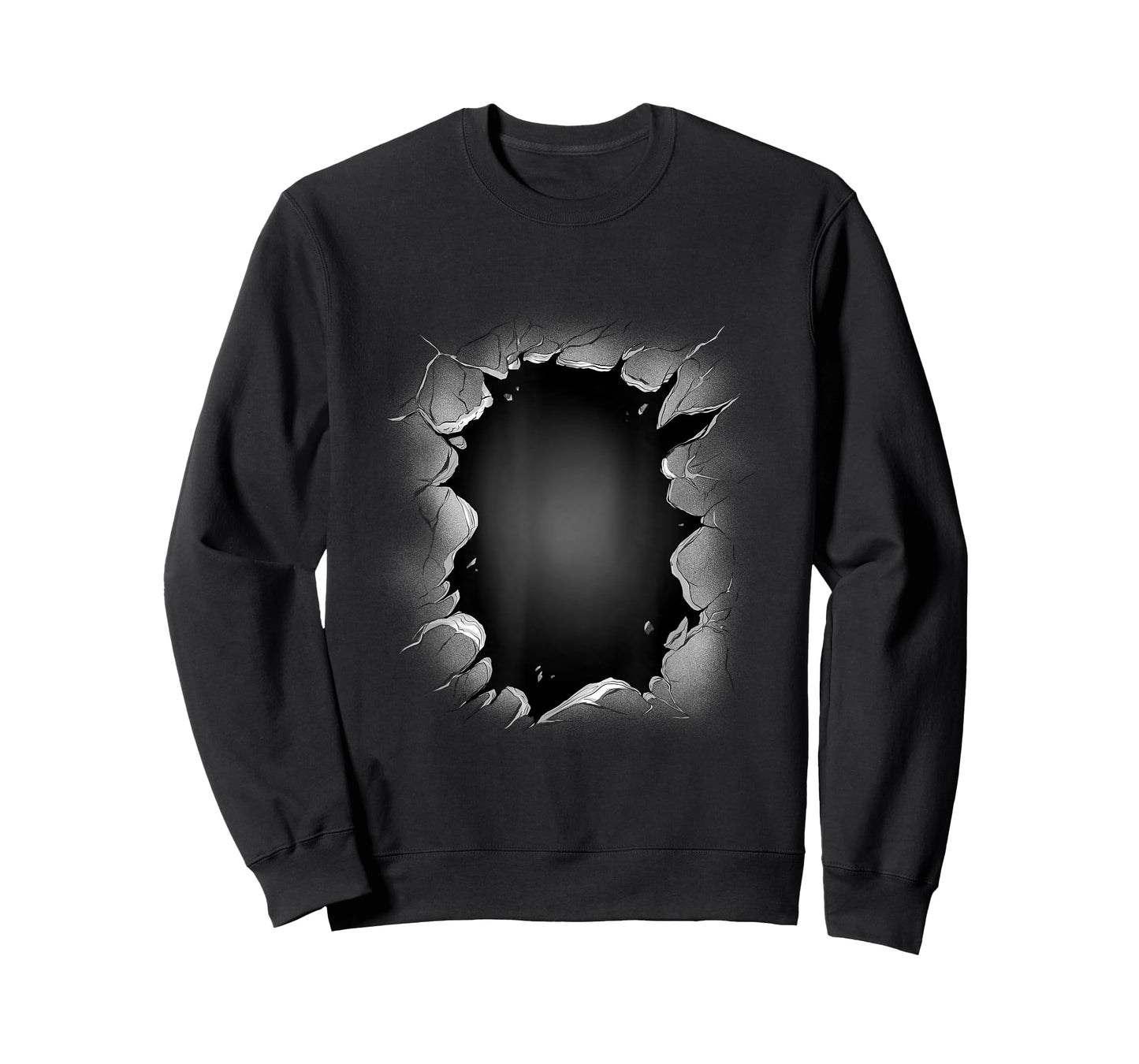 Hole in wall optical illusion T-Shirt